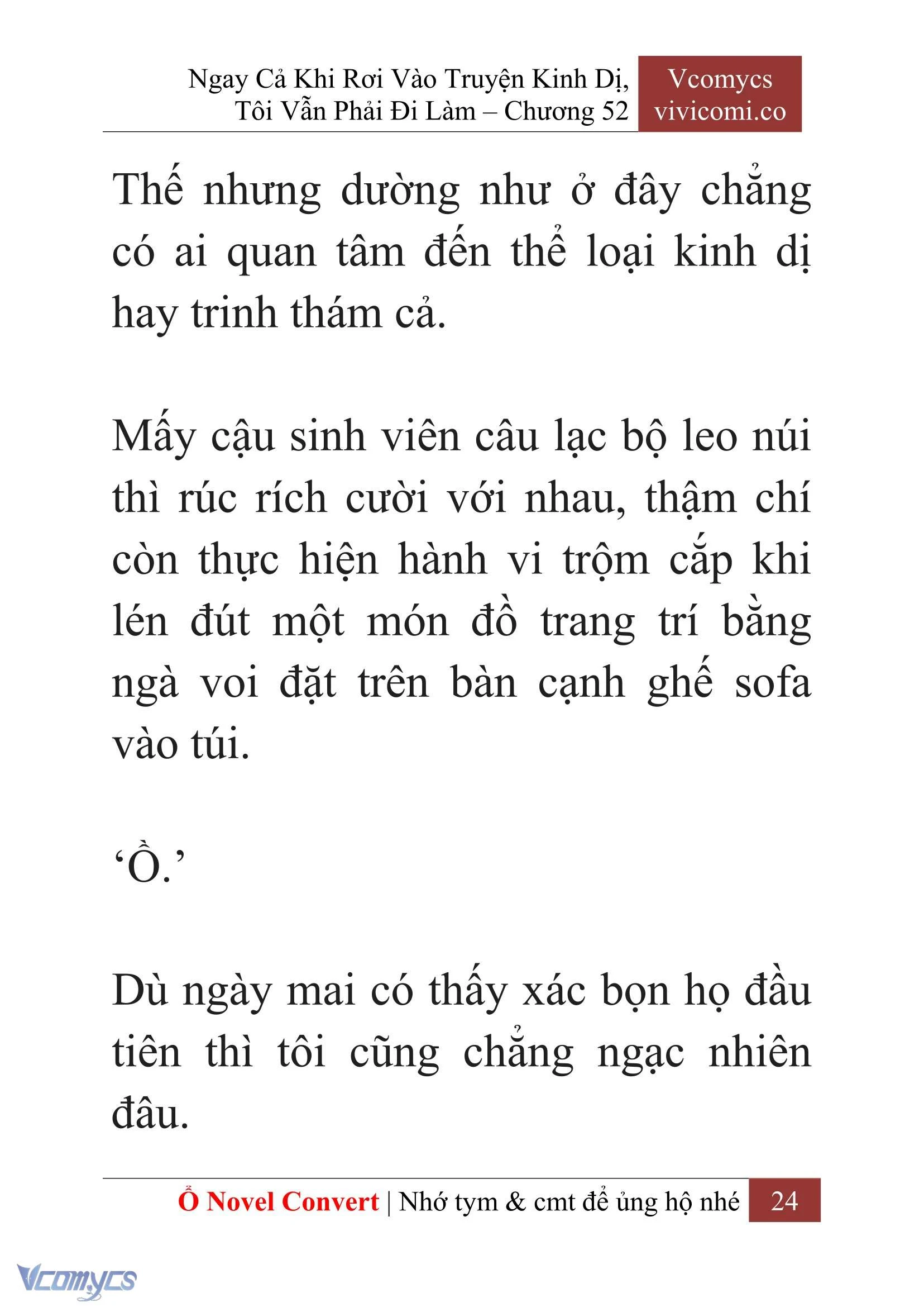 [Novel] Ngay Cả Khi Rơi Vào Truyện Kinh Dị, Tôi Vẫn Phải Đi Làm Chapter  52 - 26