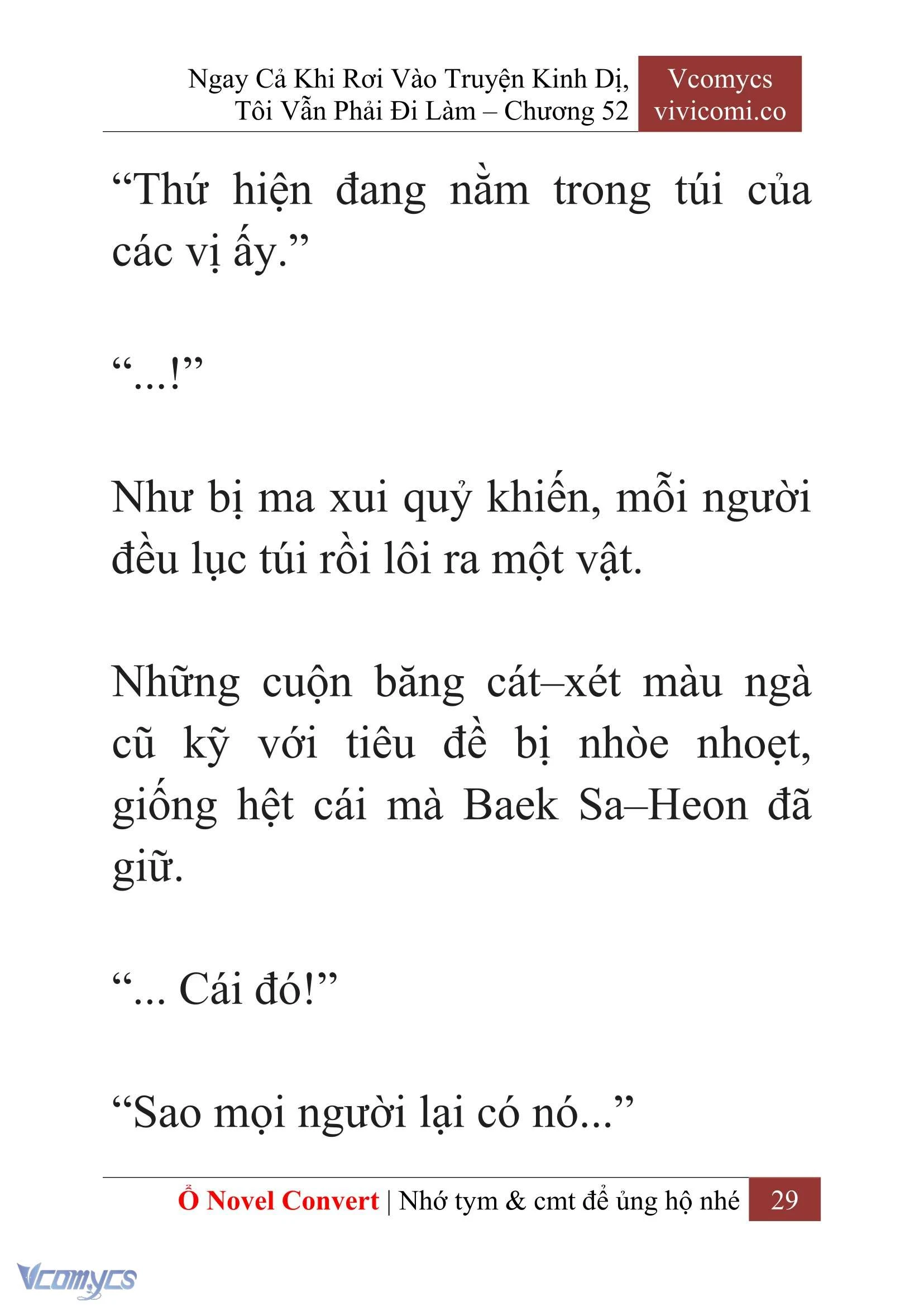 [Novel] Ngay Cả Khi Rơi Vào Truyện Kinh Dị, Tôi Vẫn Phải Đi Làm Chapter  52 - 31