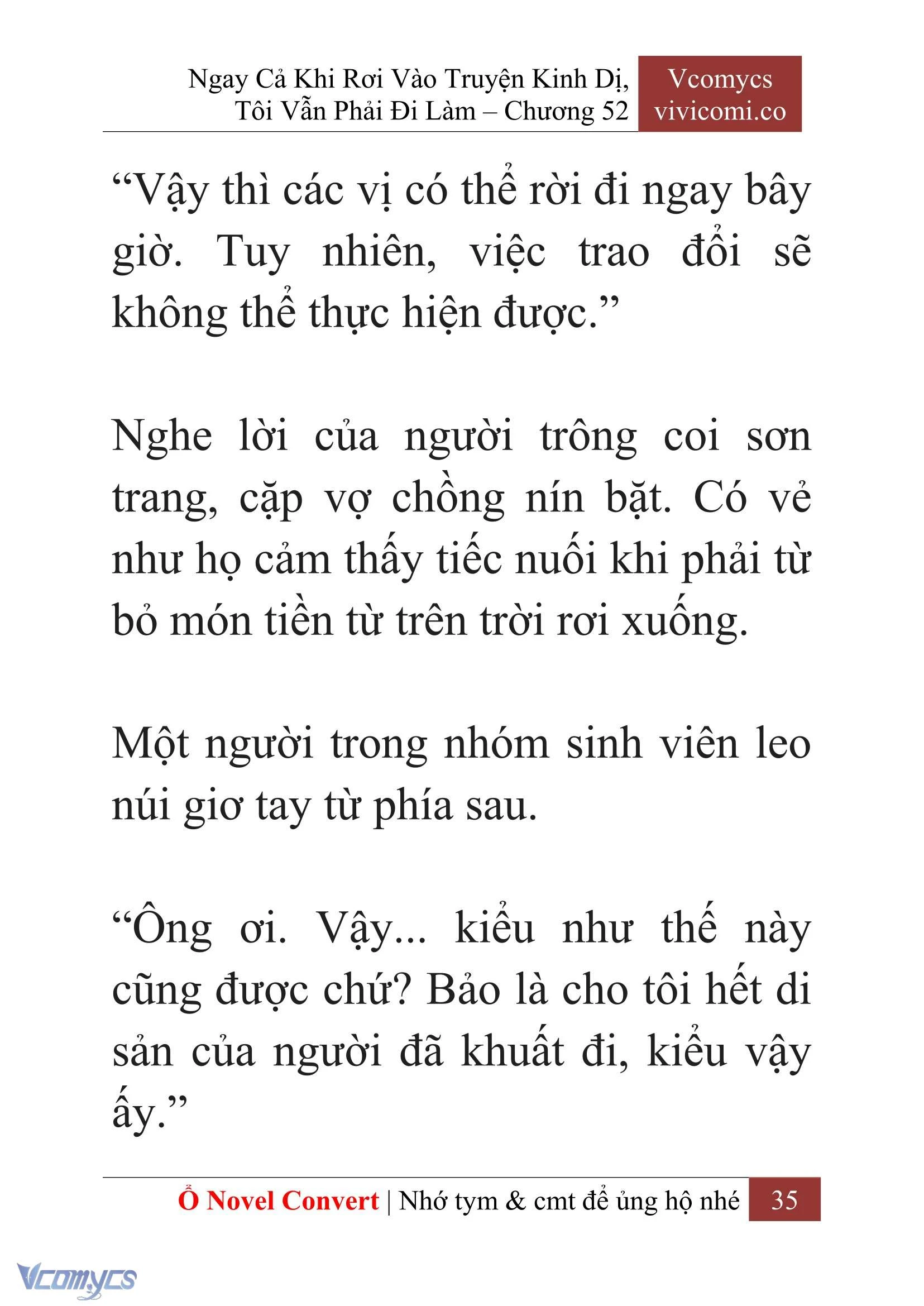 [Novel] Ngay Cả Khi Rơi Vào Truyện Kinh Dị, Tôi Vẫn Phải Đi Làm Chapter  52 - 37