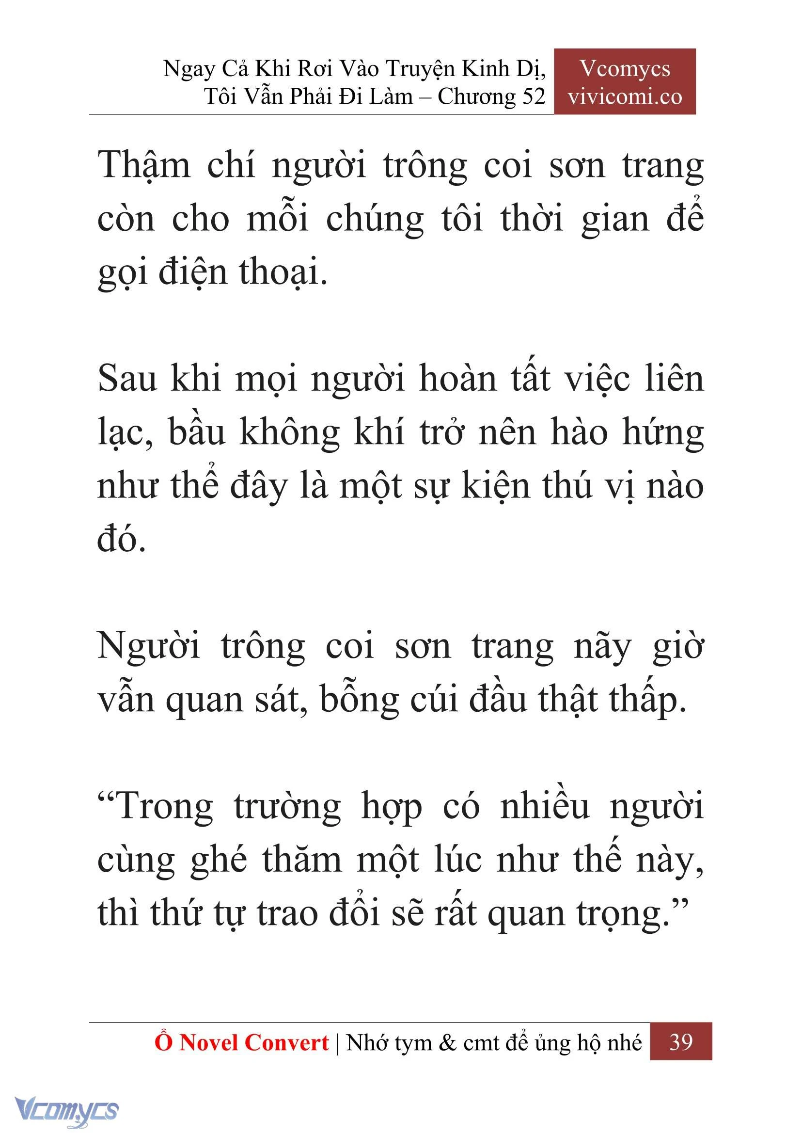 [Novel] Ngay Cả Khi Rơi Vào Truyện Kinh Dị, Tôi Vẫn Phải Đi Làm Chapter  52 - 41