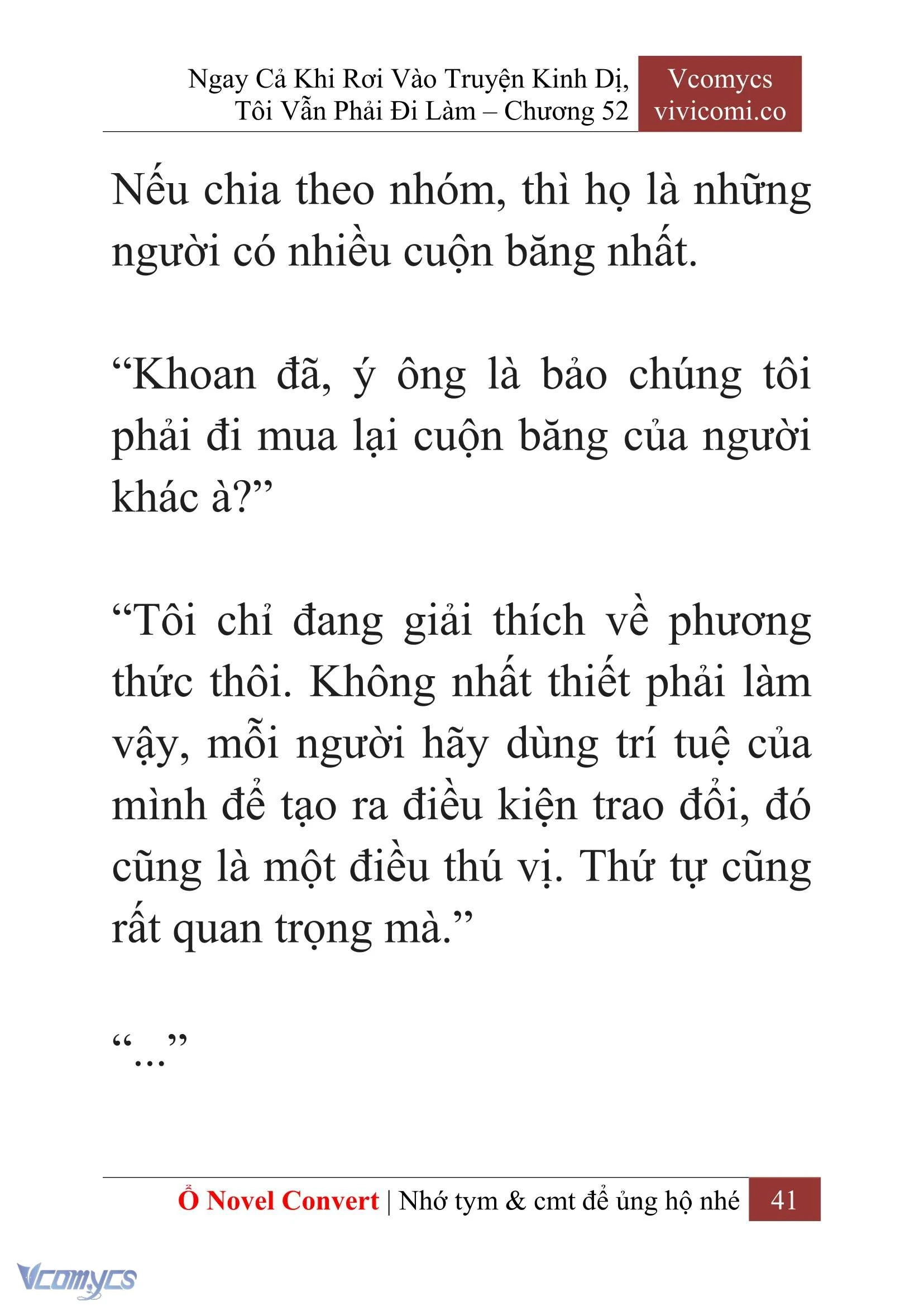 [Novel] Ngay Cả Khi Rơi Vào Truyện Kinh Dị, Tôi Vẫn Phải Đi Làm Chapter  52 - 43