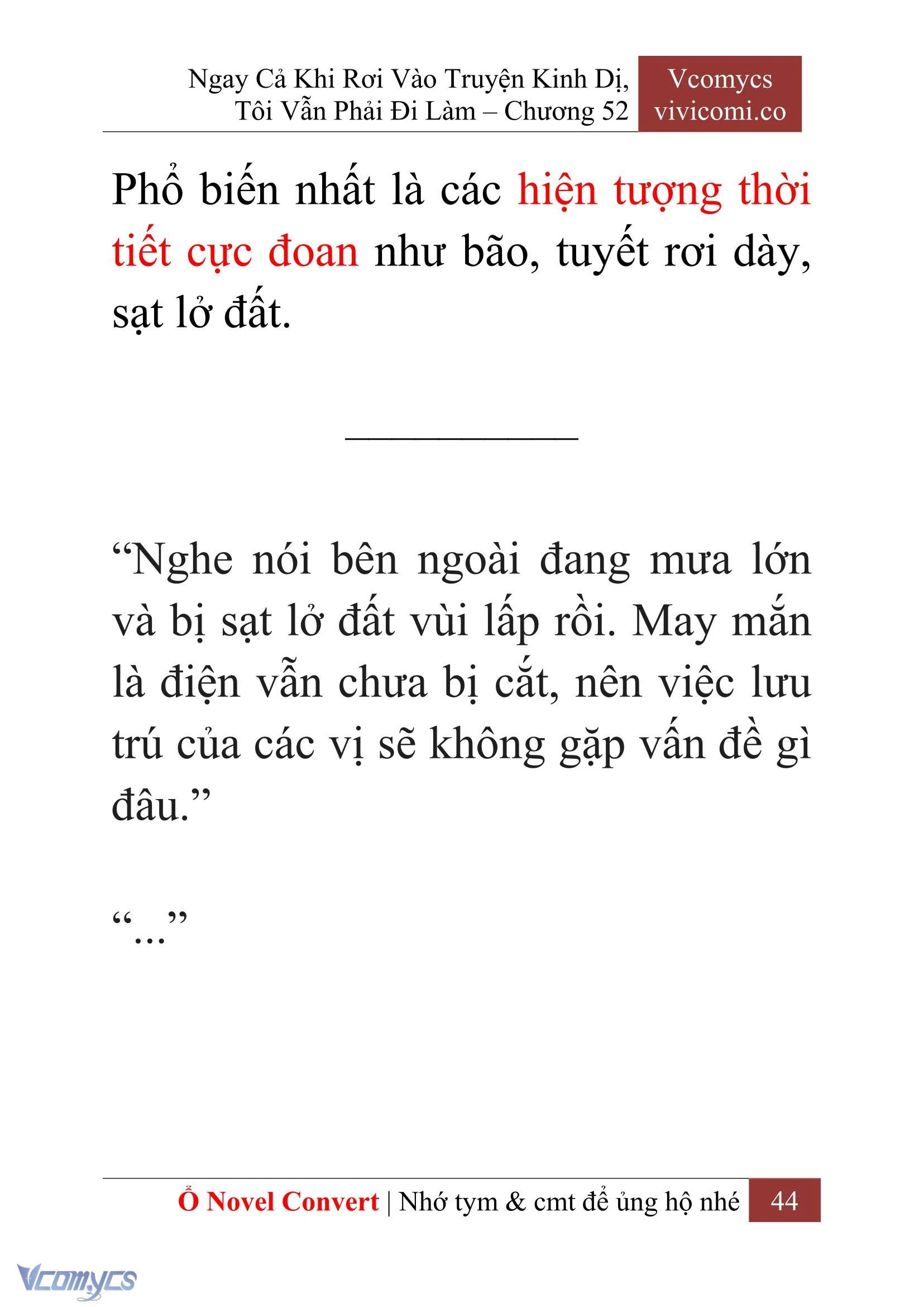 [Novel] Ngay Cả Khi Rơi Vào Truyện Kinh Dị, Tôi Vẫn Phải Đi Làm Chapter  52 - 46