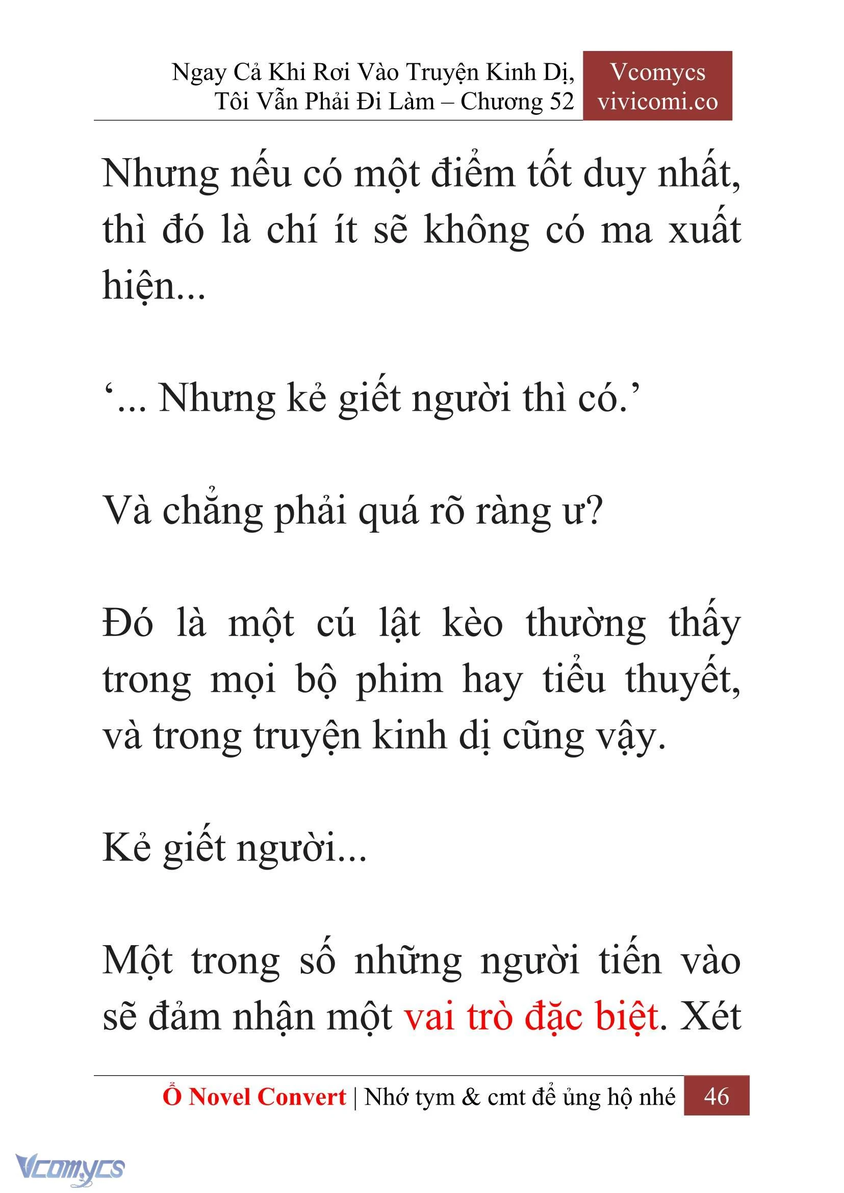 [Novel] Ngay Cả Khi Rơi Vào Truyện Kinh Dị, Tôi Vẫn Phải Đi Làm Chapter  52 - 48