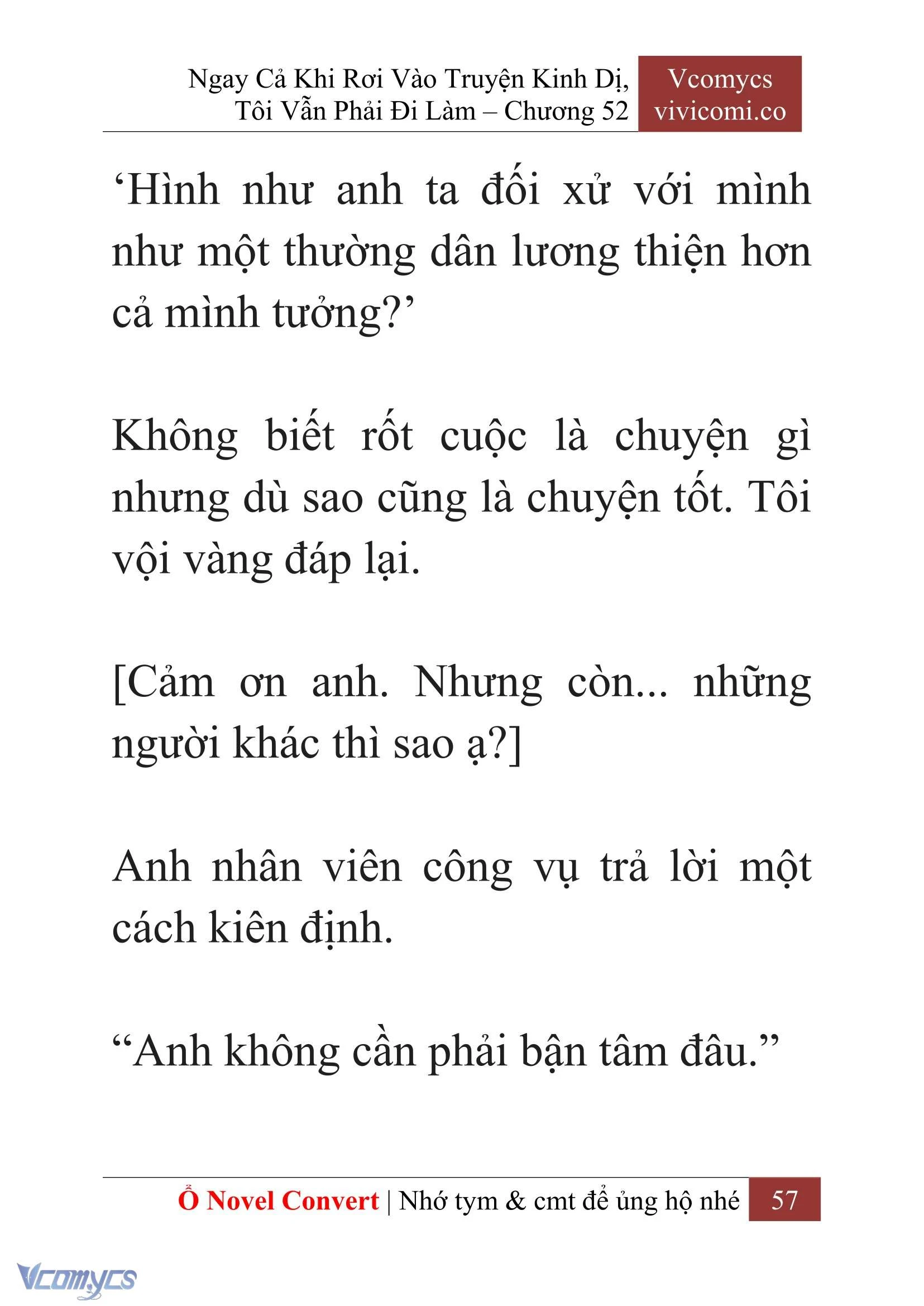 [Novel] Ngay Cả Khi Rơi Vào Truyện Kinh Dị, Tôi Vẫn Phải Đi Làm Chapter  52 - 59