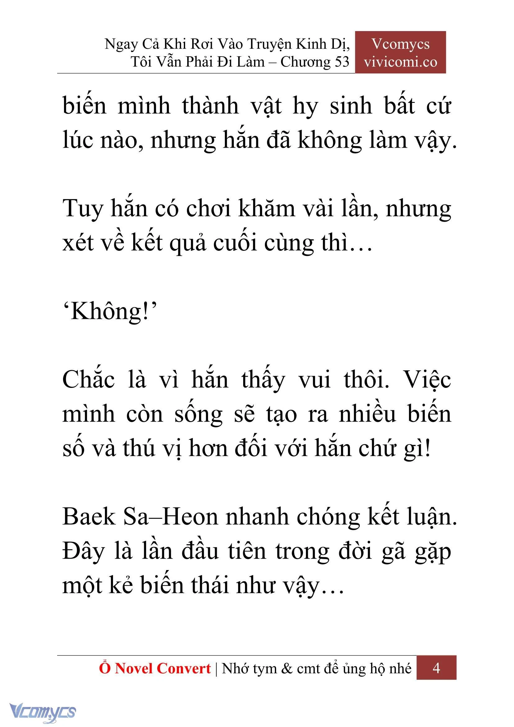 [Novel] Ngay Cả Khi Rơi Vào Truyện Kinh Dị, Tôi Vẫn Phải Đi Làm Chapter  53 - 6