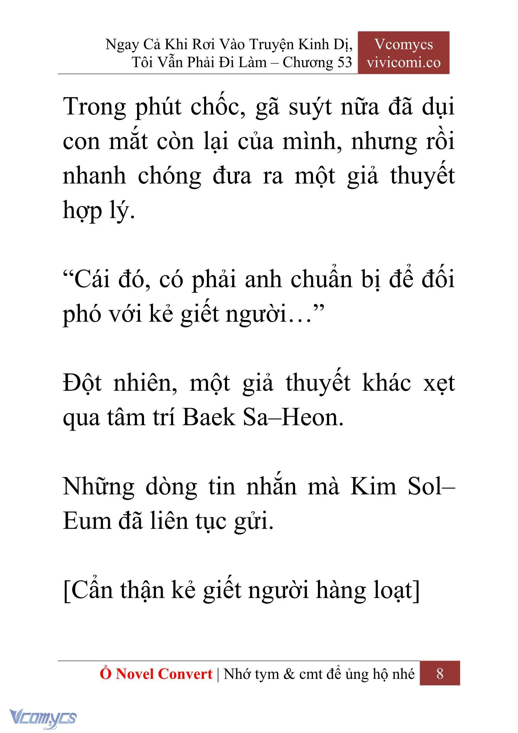 [Novel] Ngay Cả Khi Rơi Vào Truyện Kinh Dị, Tôi Vẫn Phải Đi Làm Chapter  53 - 10