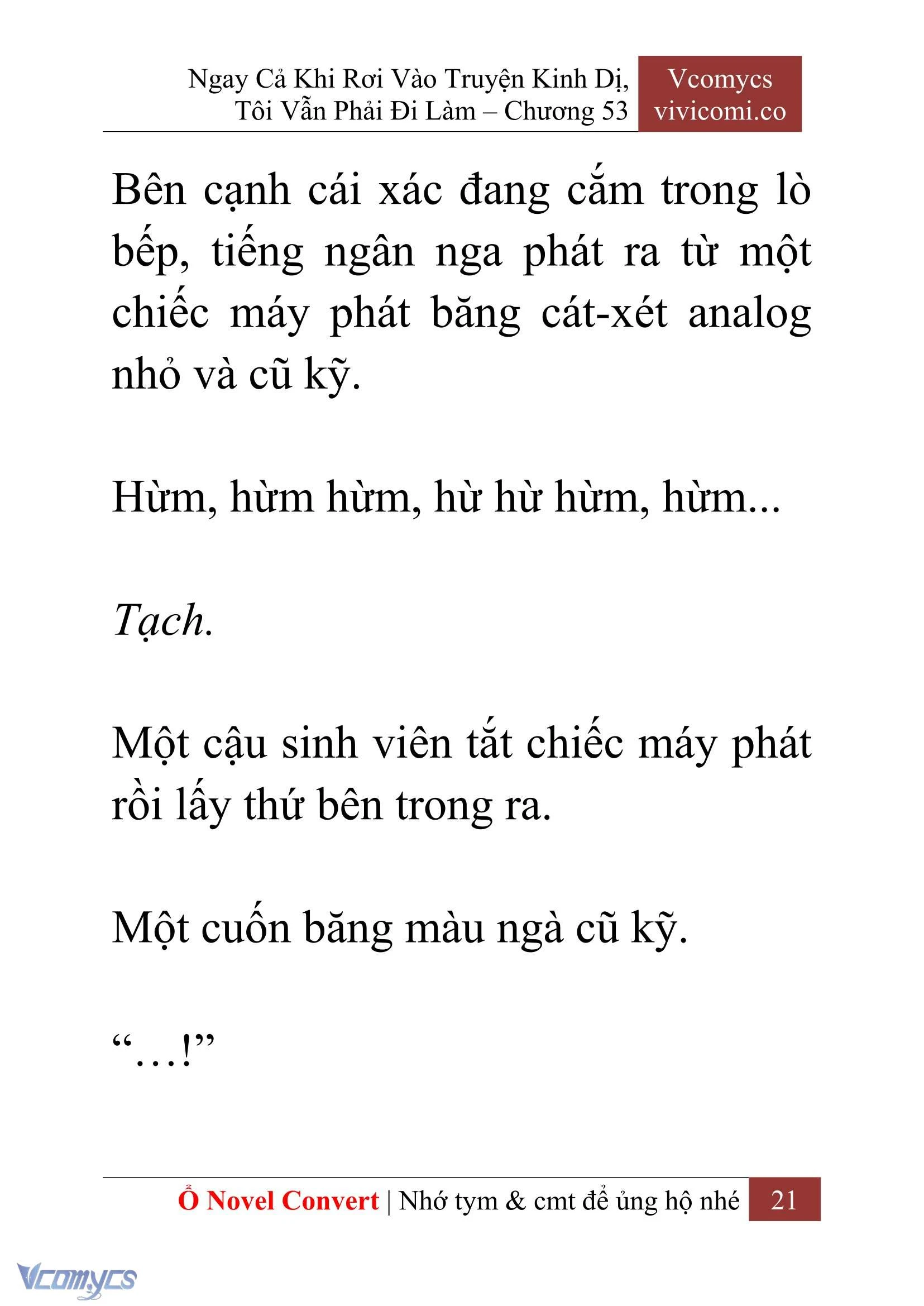 [Novel] Ngay Cả Khi Rơi Vào Truyện Kinh Dị, Tôi Vẫn Phải Đi Làm Chapter  53 - 23
