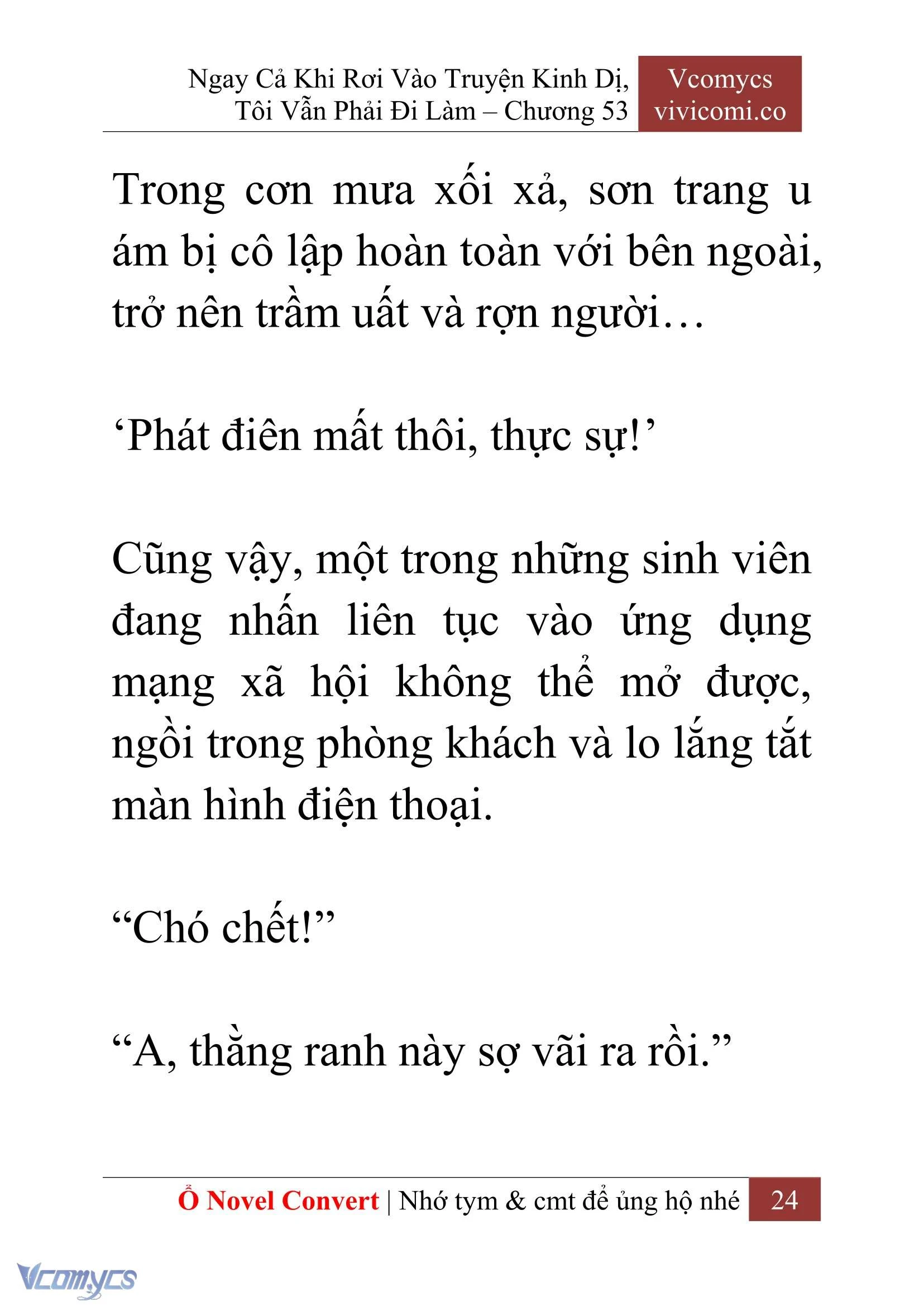 [Novel] Ngay Cả Khi Rơi Vào Truyện Kinh Dị, Tôi Vẫn Phải Đi Làm Chapter  53 - 26