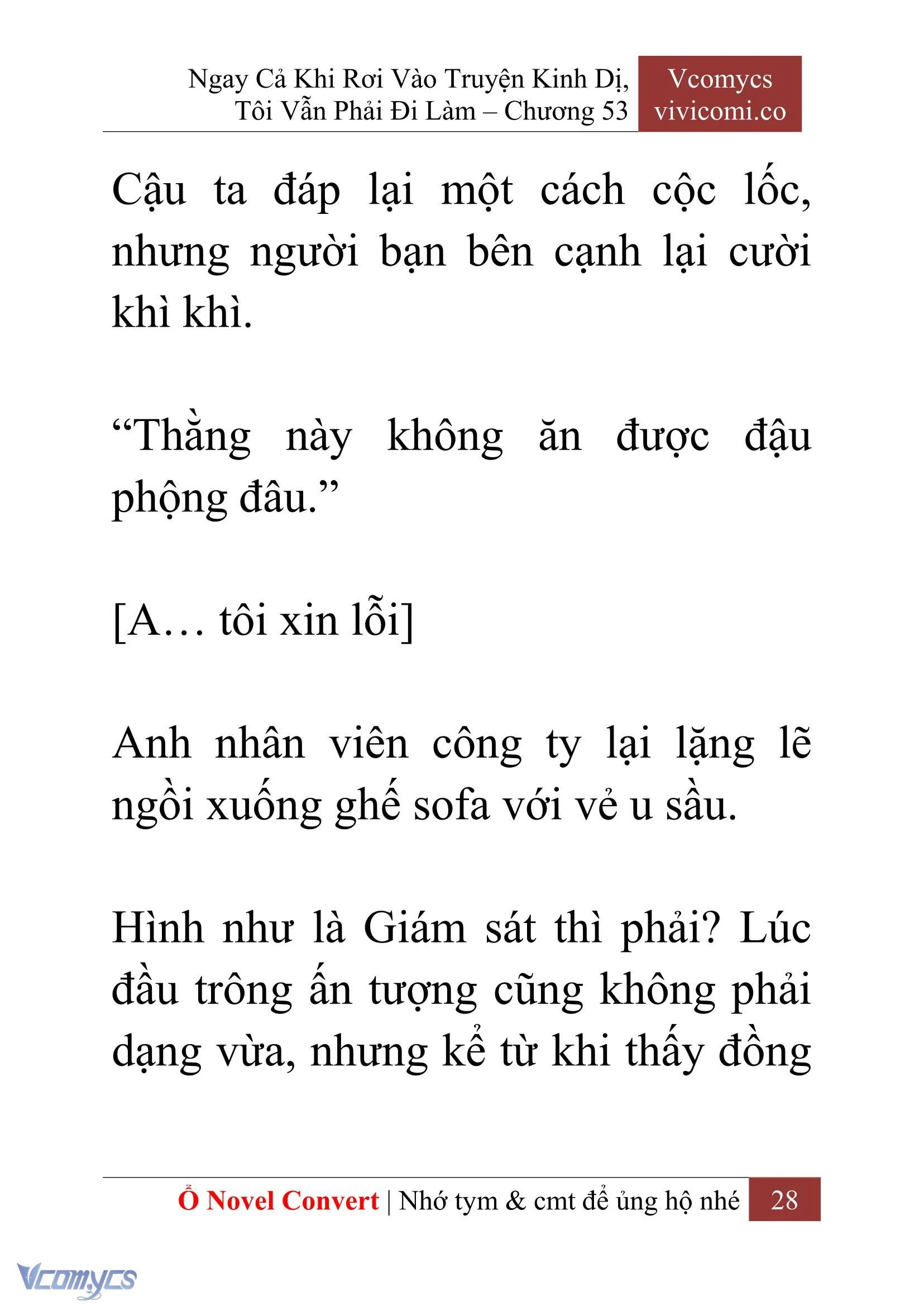 [Novel] Ngay Cả Khi Rơi Vào Truyện Kinh Dị, Tôi Vẫn Phải Đi Làm Chapter  53 - 30