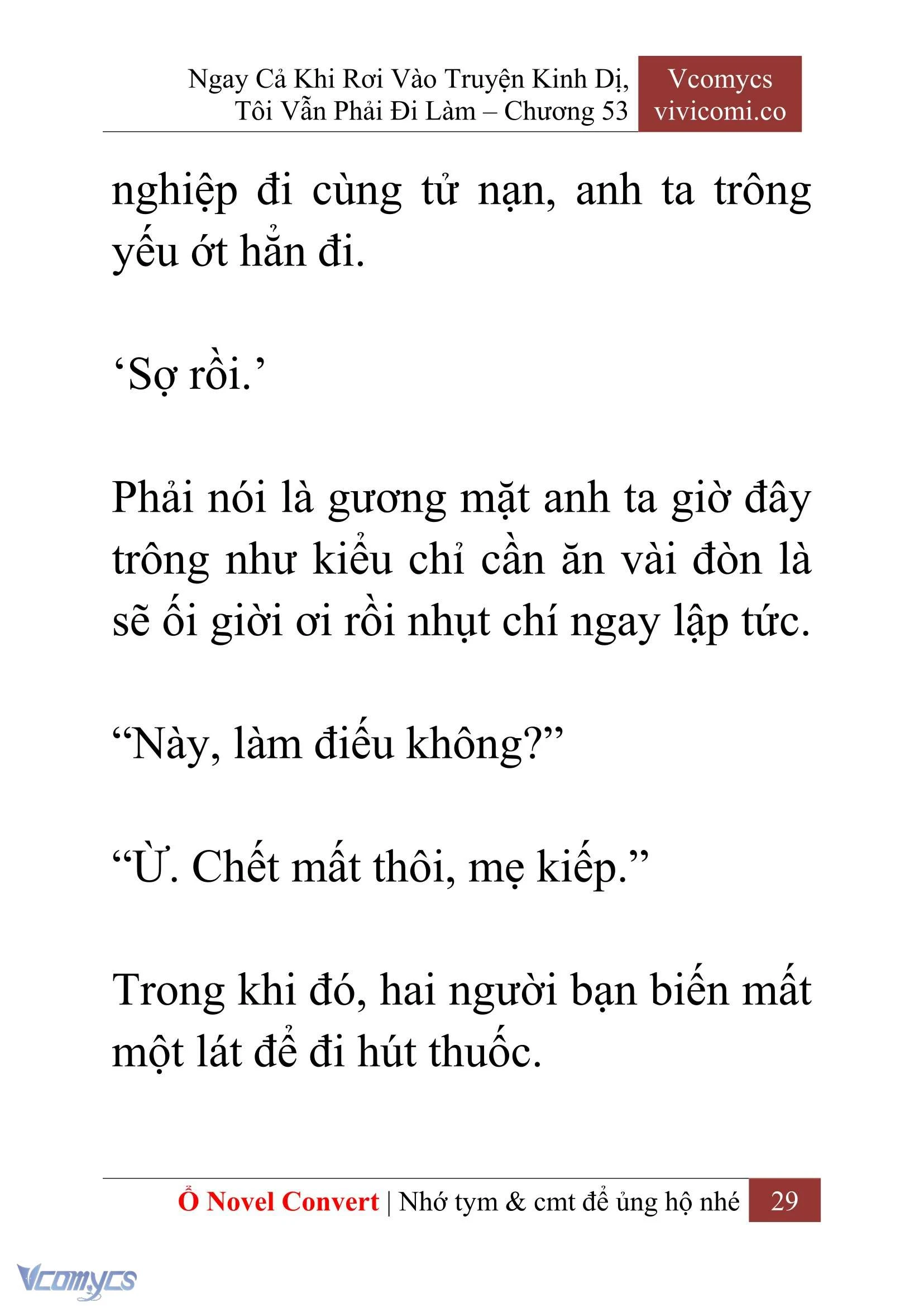[Novel] Ngay Cả Khi Rơi Vào Truyện Kinh Dị, Tôi Vẫn Phải Đi Làm Chapter  53 - 31