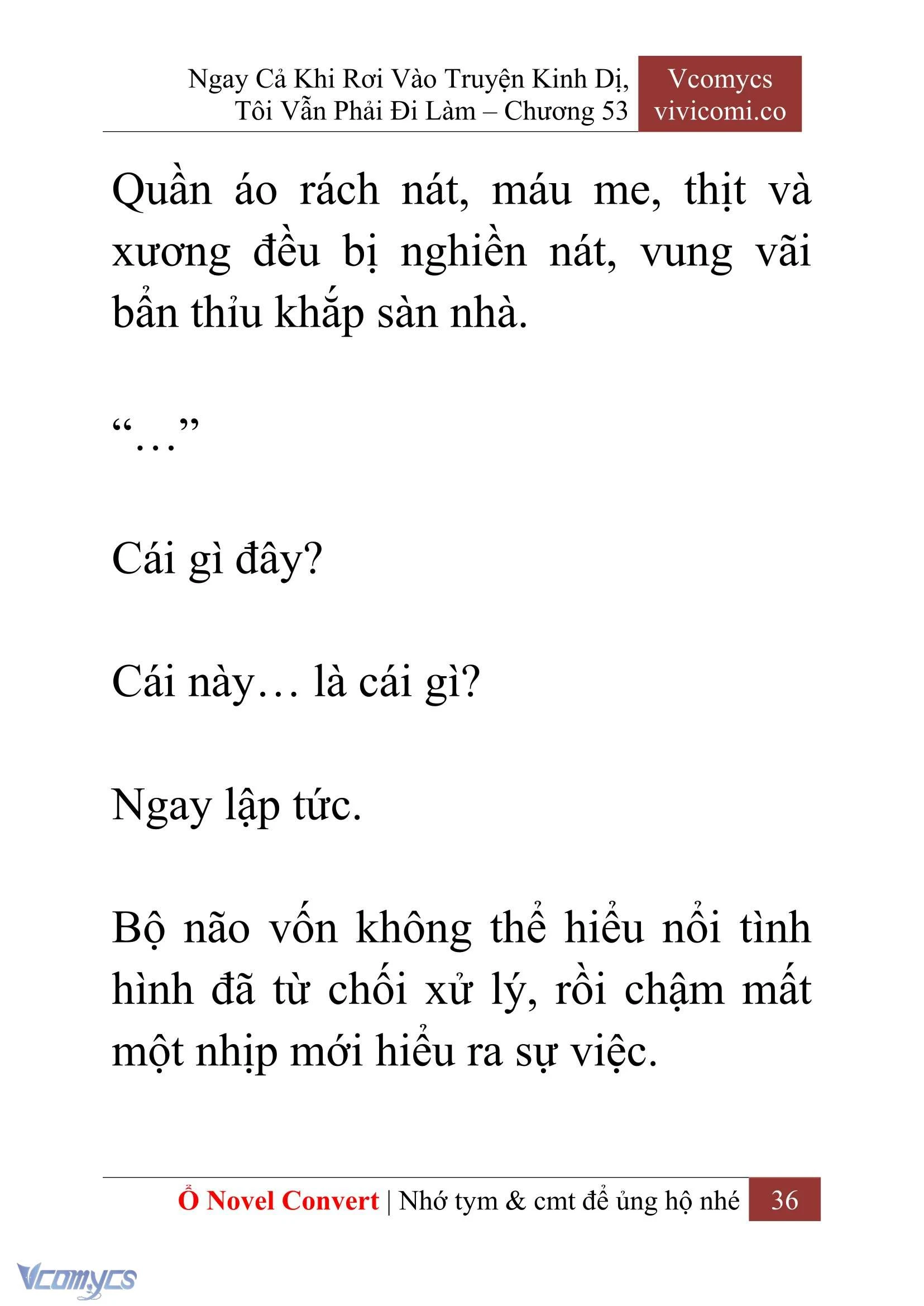 [Novel] Ngay Cả Khi Rơi Vào Truyện Kinh Dị, Tôi Vẫn Phải Đi Làm Chapter  53 - 38