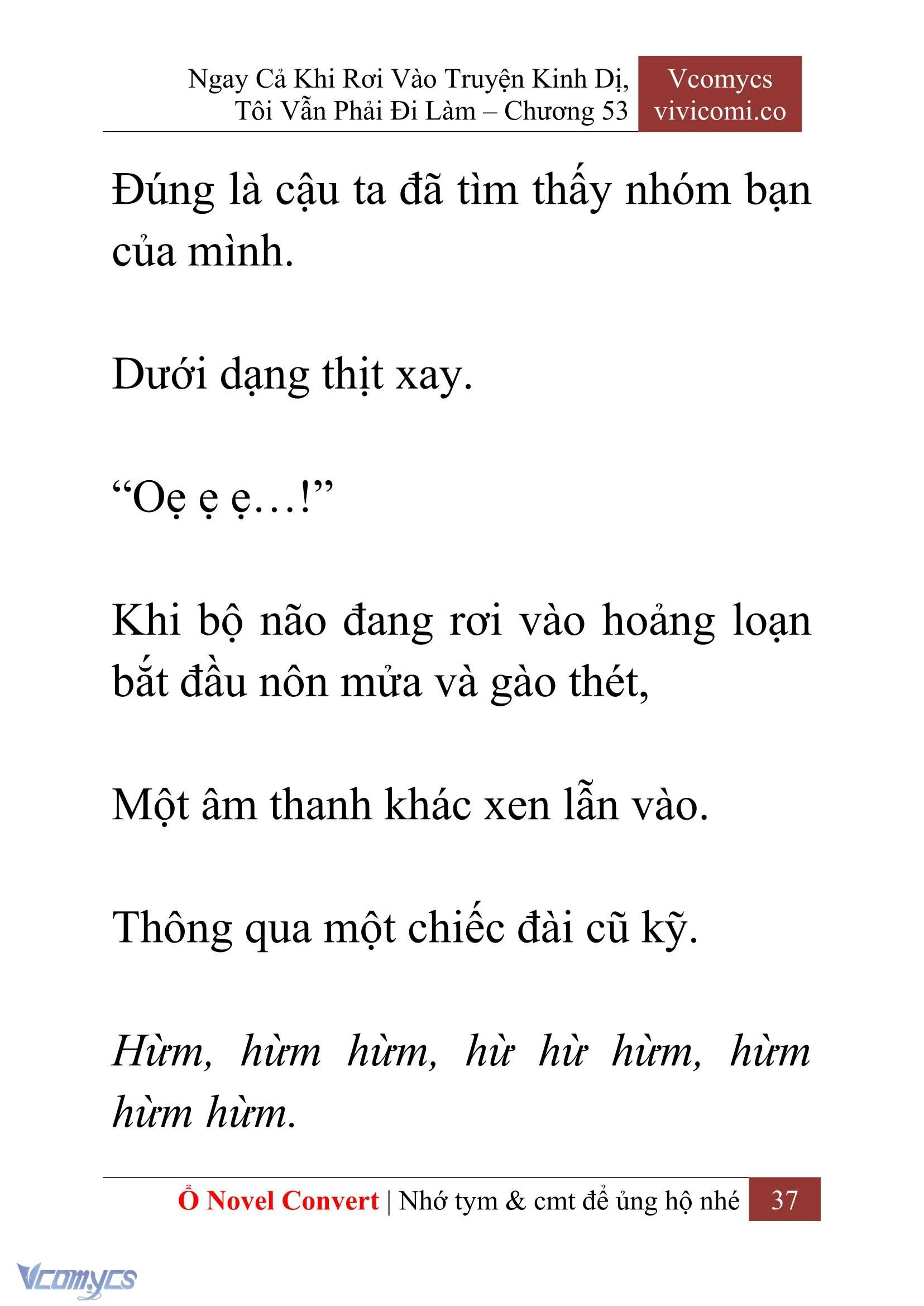 [Novel] Ngay Cả Khi Rơi Vào Truyện Kinh Dị, Tôi Vẫn Phải Đi Làm Chapter  53 - 39