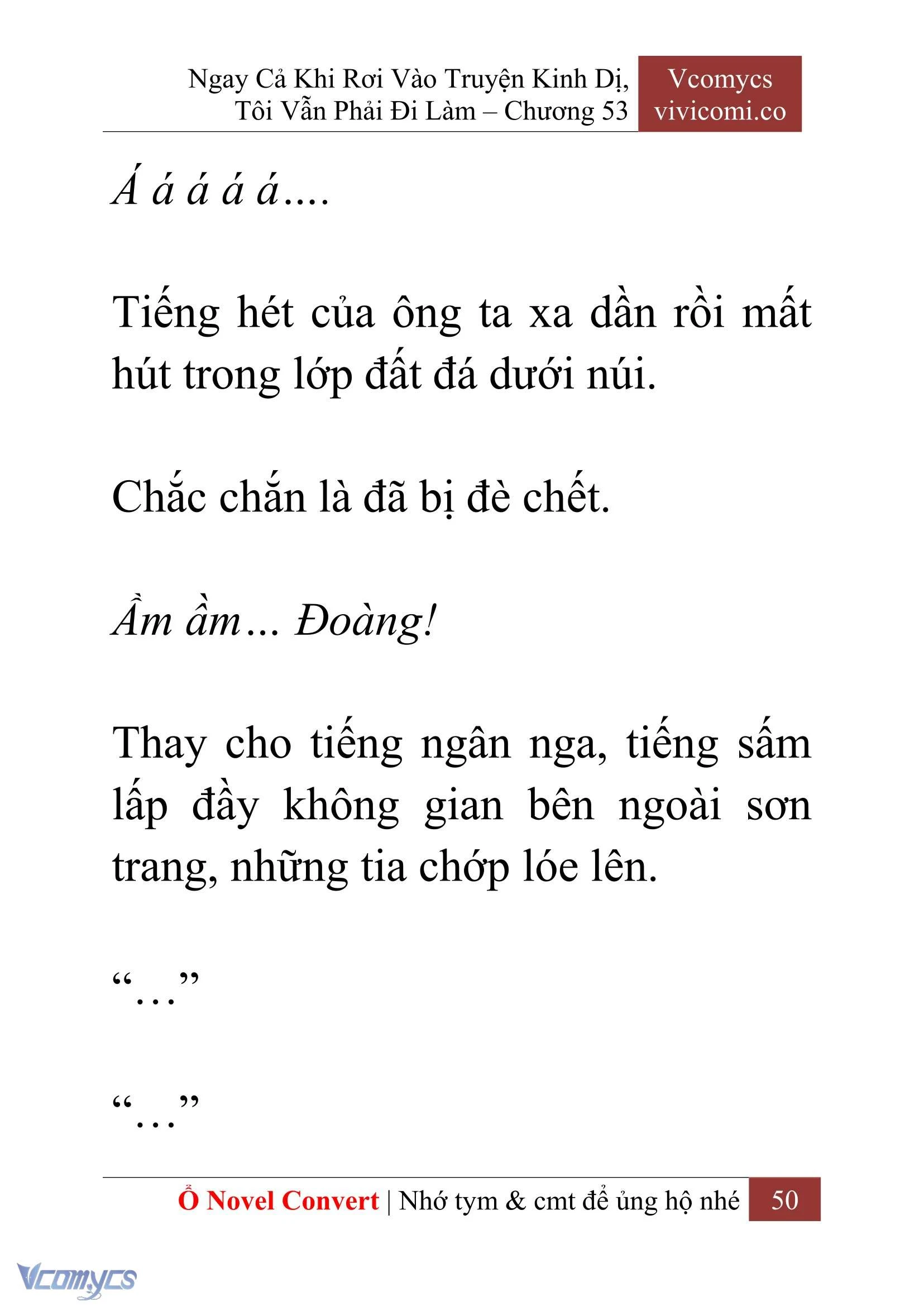 [Novel] Ngay Cả Khi Rơi Vào Truyện Kinh Dị, Tôi Vẫn Phải Đi Làm Chapter  53 - 52