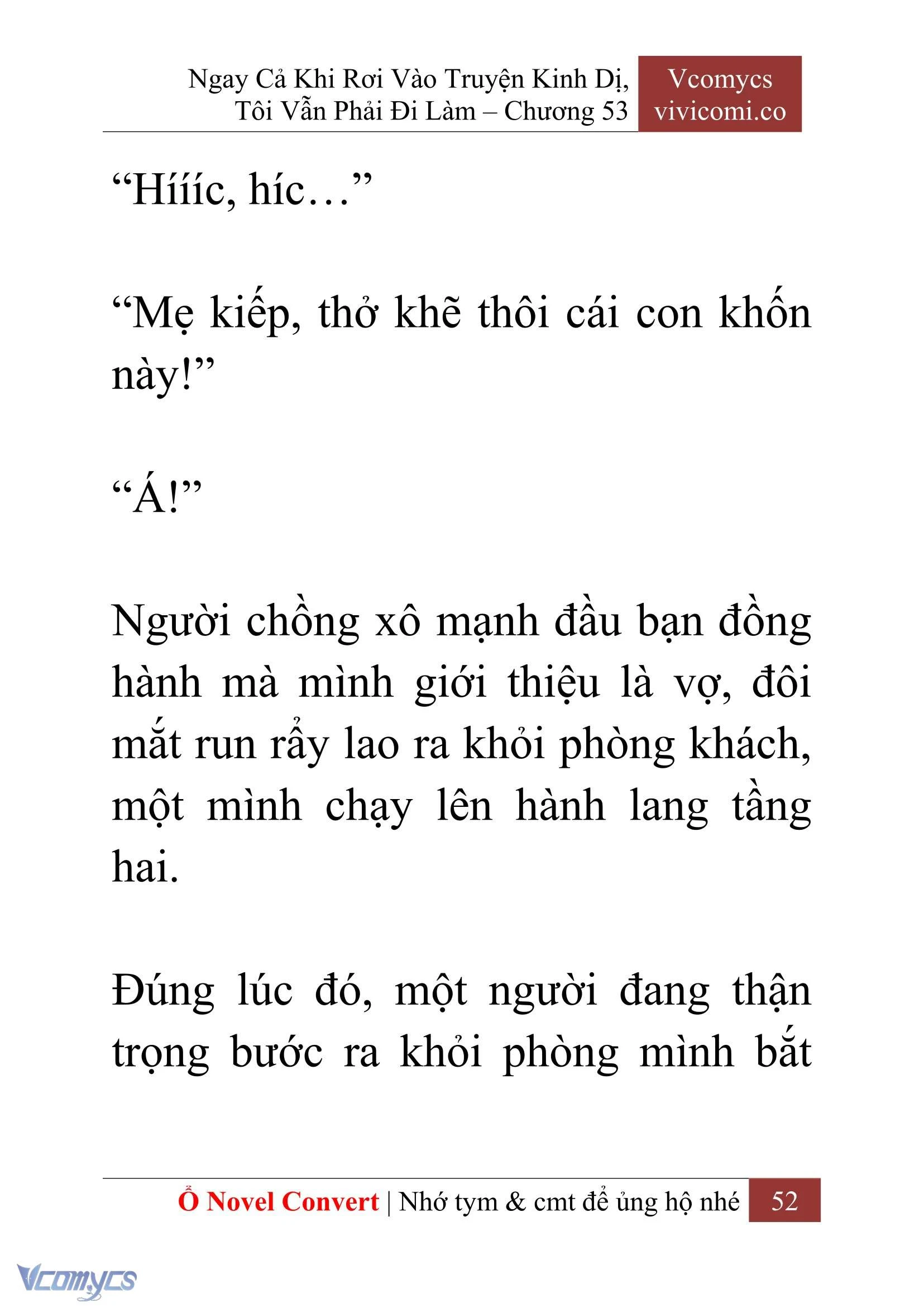 [Novel] Ngay Cả Khi Rơi Vào Truyện Kinh Dị, Tôi Vẫn Phải Đi Làm Chapter  53 - 54