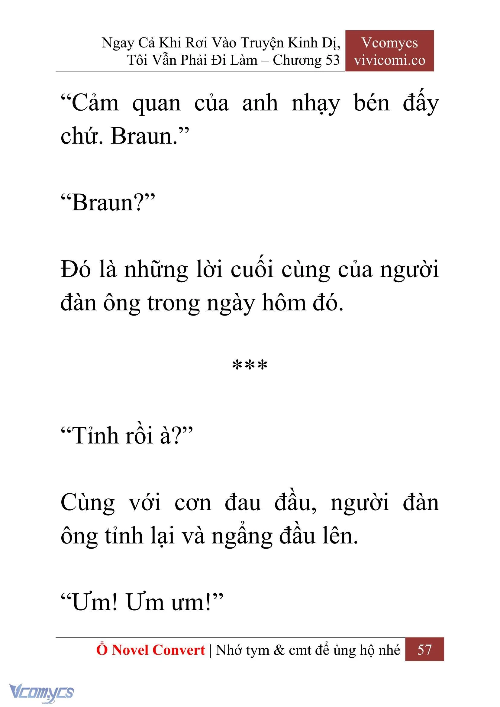 [Novel] Ngay Cả Khi Rơi Vào Truyện Kinh Dị, Tôi Vẫn Phải Đi Làm Chapter  53 - 59