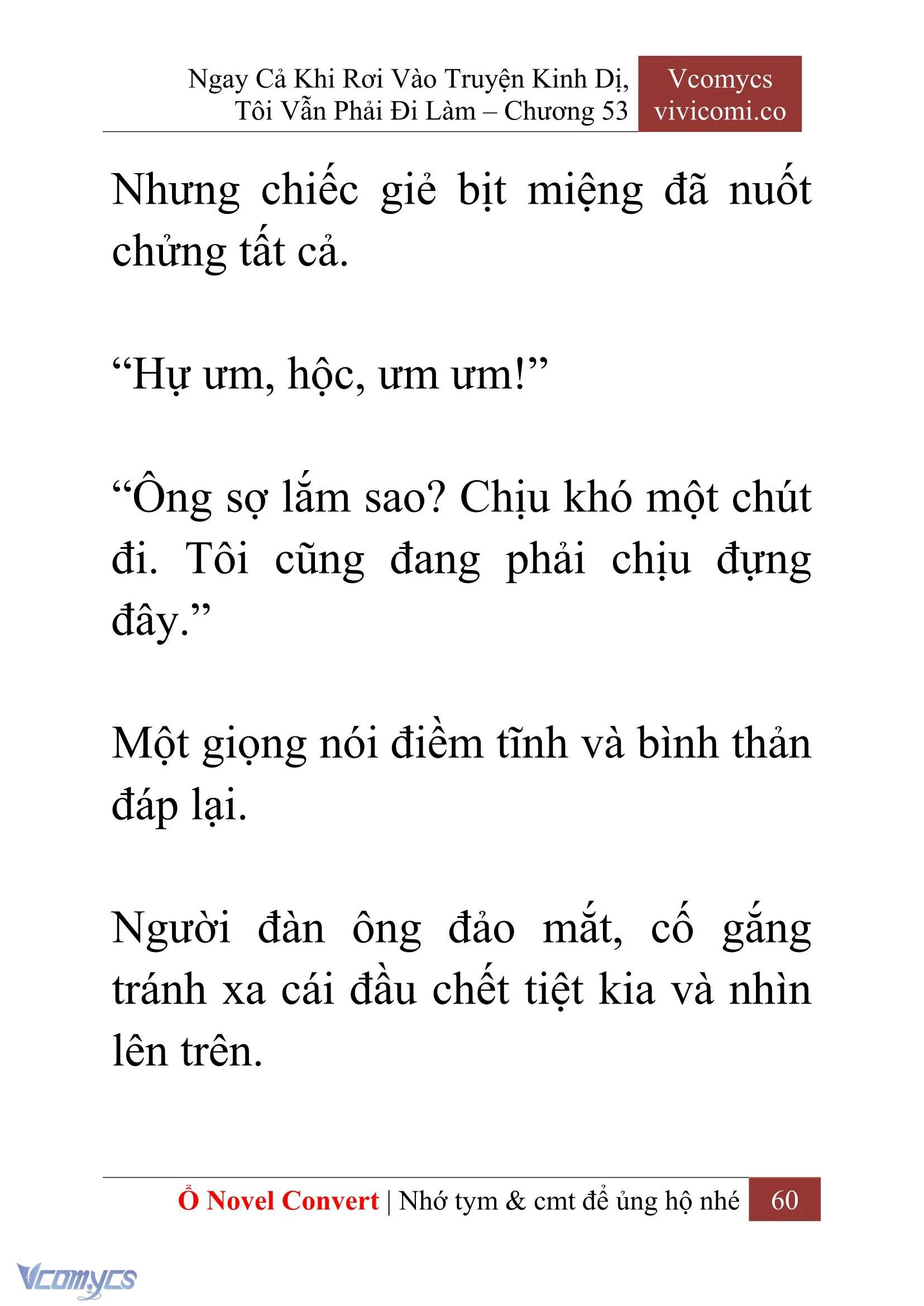 [Novel] Ngay Cả Khi Rơi Vào Truyện Kinh Dị, Tôi Vẫn Phải Đi Làm Chapter  53 - 62