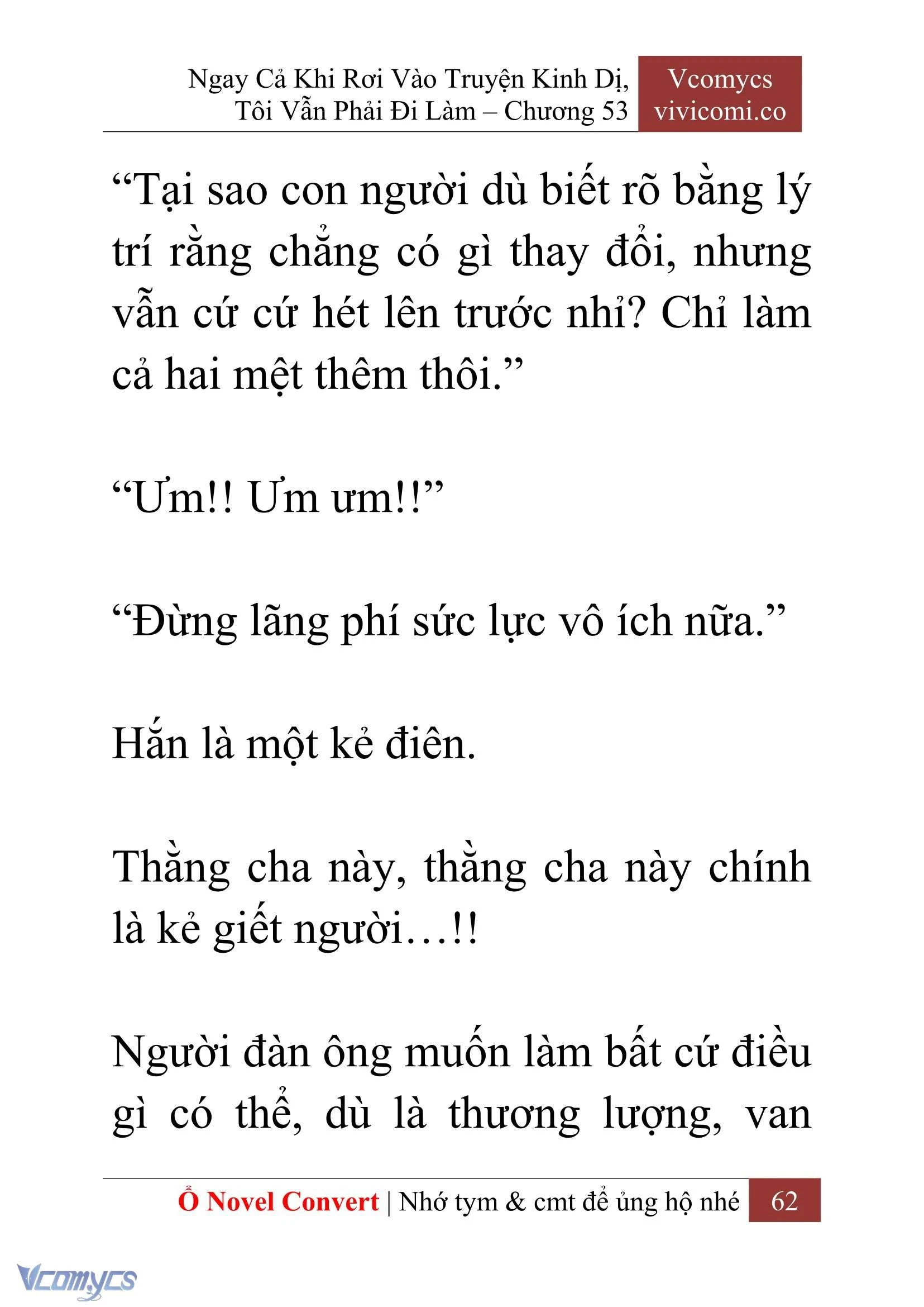 [Novel] Ngay Cả Khi Rơi Vào Truyện Kinh Dị, Tôi Vẫn Phải Đi Làm Chapter  53 - 64