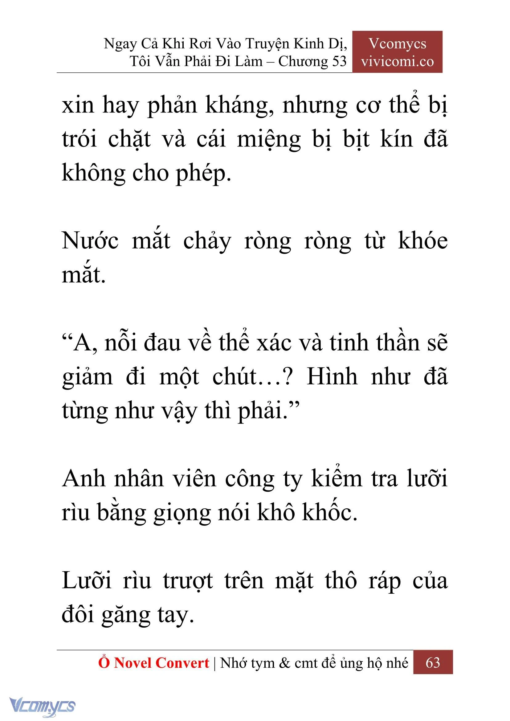[Novel] Ngay Cả Khi Rơi Vào Truyện Kinh Dị, Tôi Vẫn Phải Đi Làm Chapter  53 - 65
