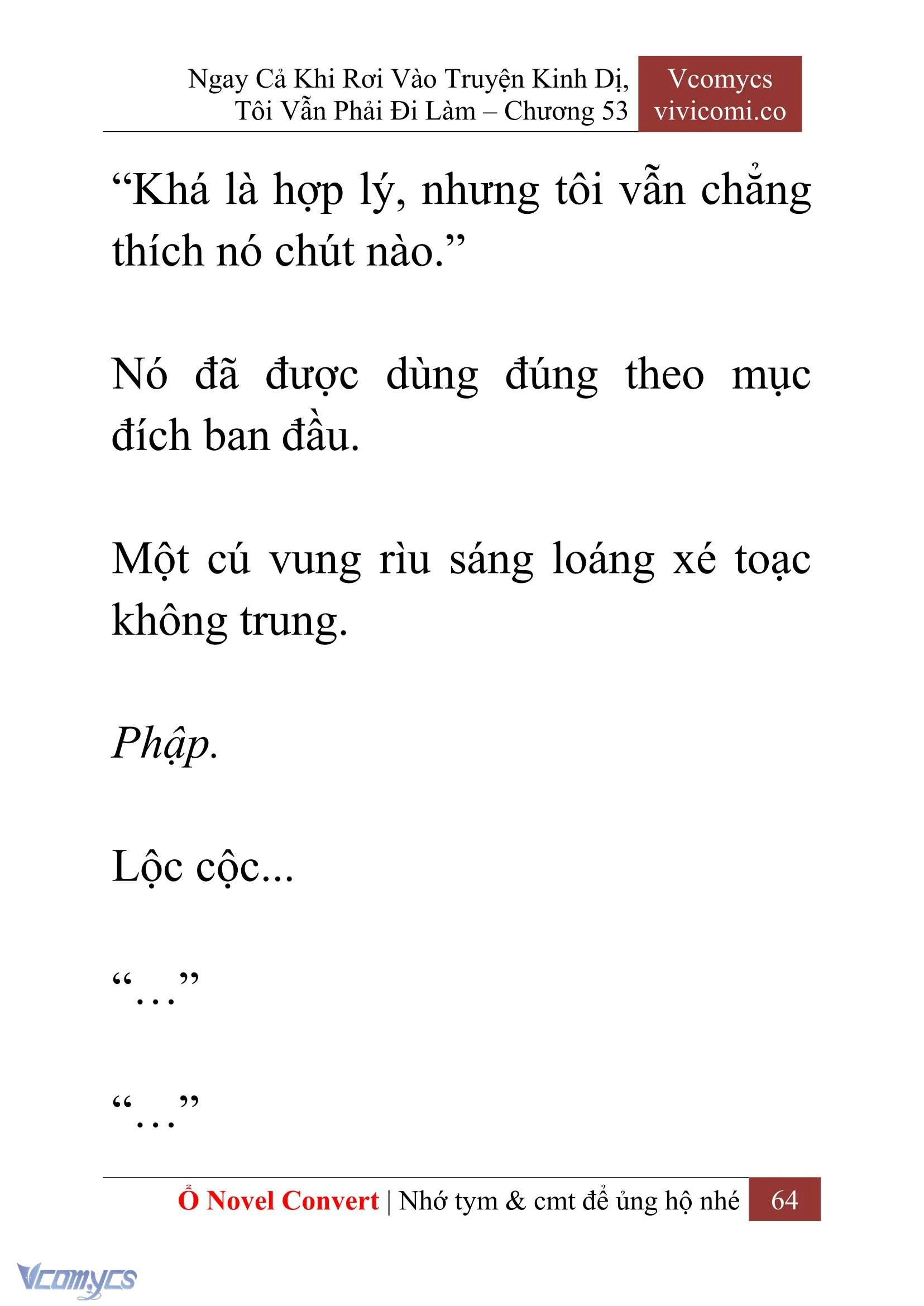 [Novel] Ngay Cả Khi Rơi Vào Truyện Kinh Dị, Tôi Vẫn Phải Đi Làm Chapter  53 - 66