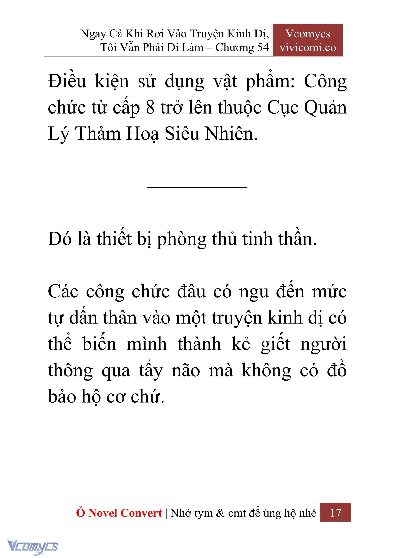 [Novel] Ngay Cả Khi Rơi Vào Truyện Kinh Dị, Tôi Vẫn Phải Đi Làm Chapter  54 - 19