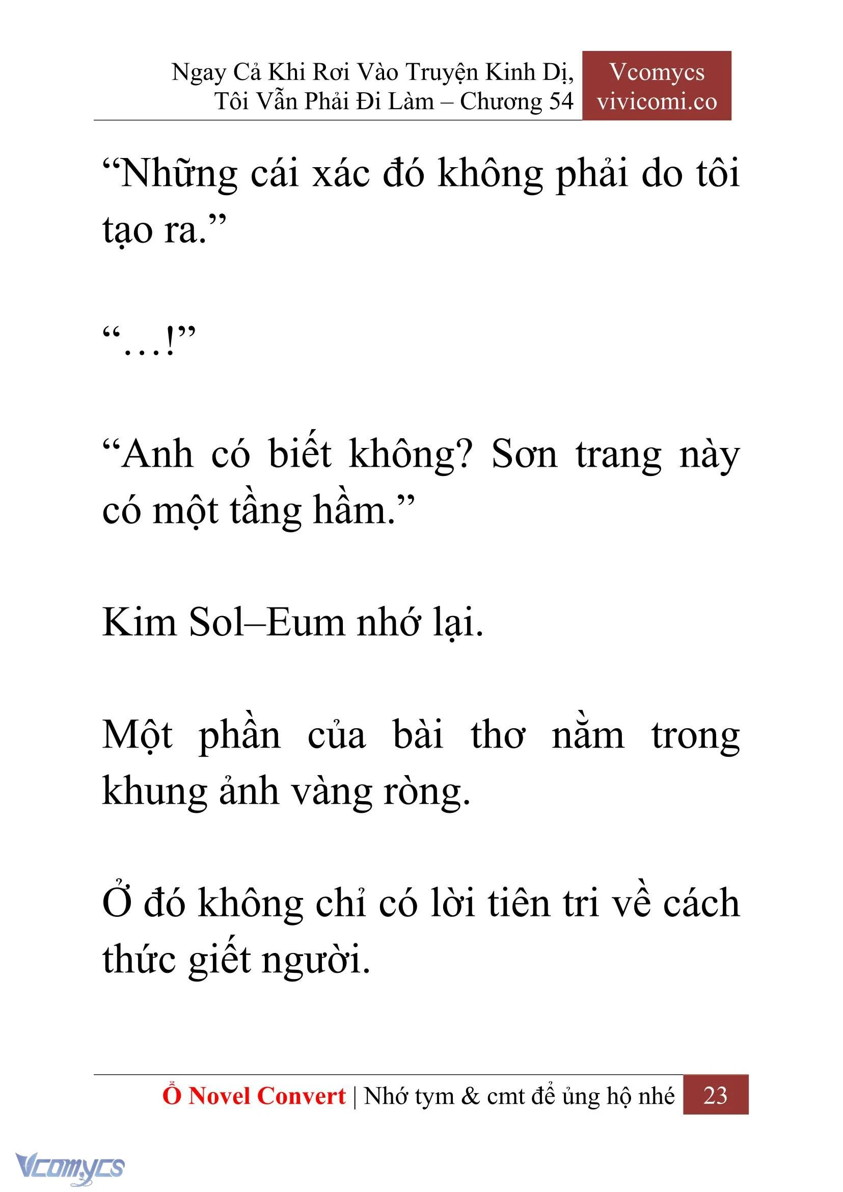 [Novel] Ngay Cả Khi Rơi Vào Truyện Kinh Dị, Tôi Vẫn Phải Đi Làm Chapter  54 - 25