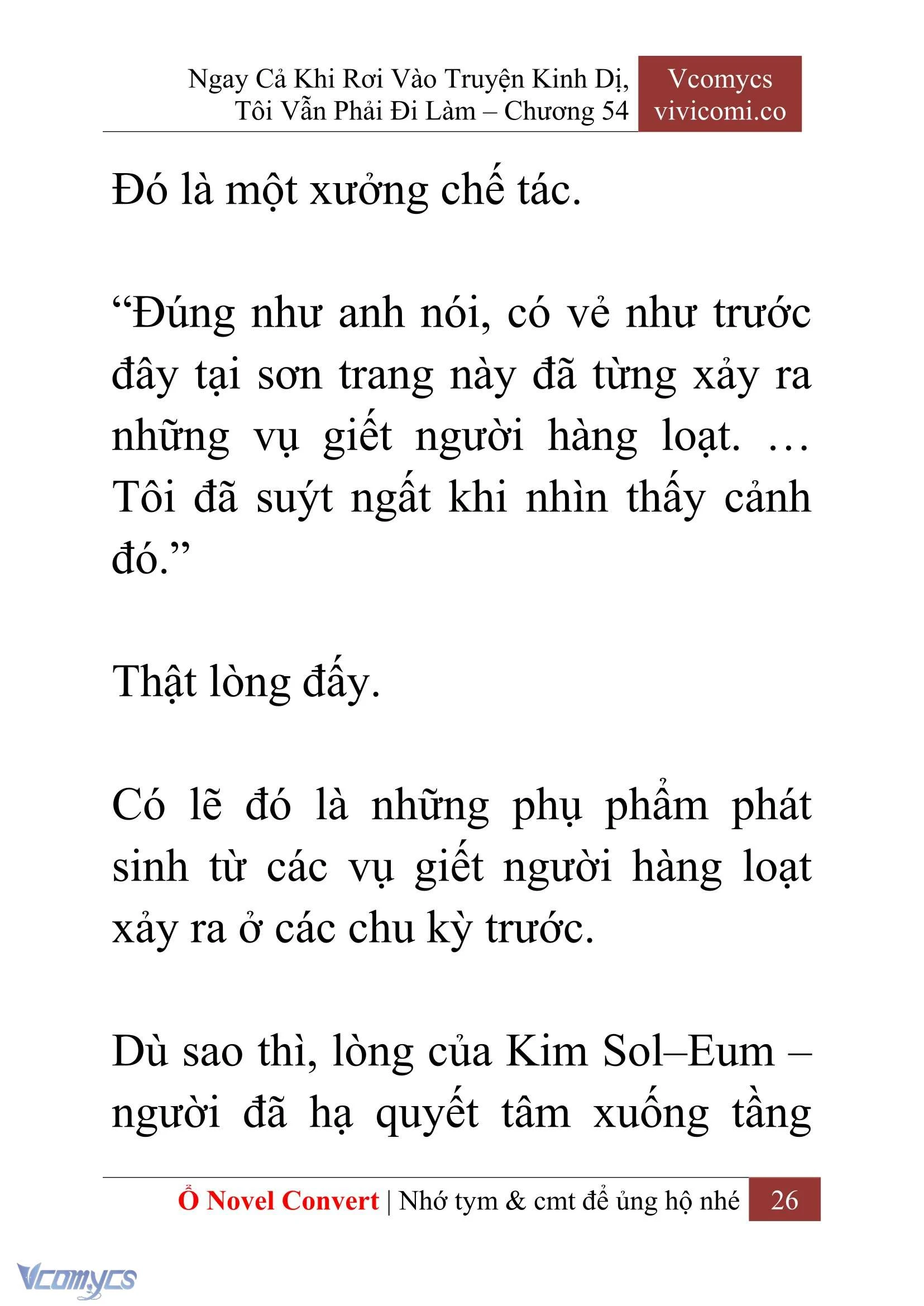 [Novel] Ngay Cả Khi Rơi Vào Truyện Kinh Dị, Tôi Vẫn Phải Đi Làm Chapter  54 - 28