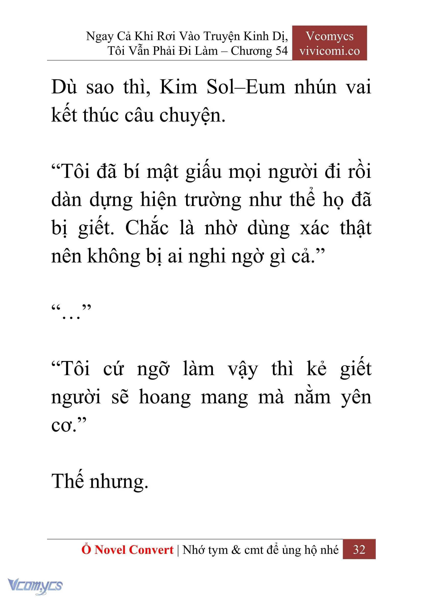 [Novel] Ngay Cả Khi Rơi Vào Truyện Kinh Dị, Tôi Vẫn Phải Đi Làm Chapter  54 - 34