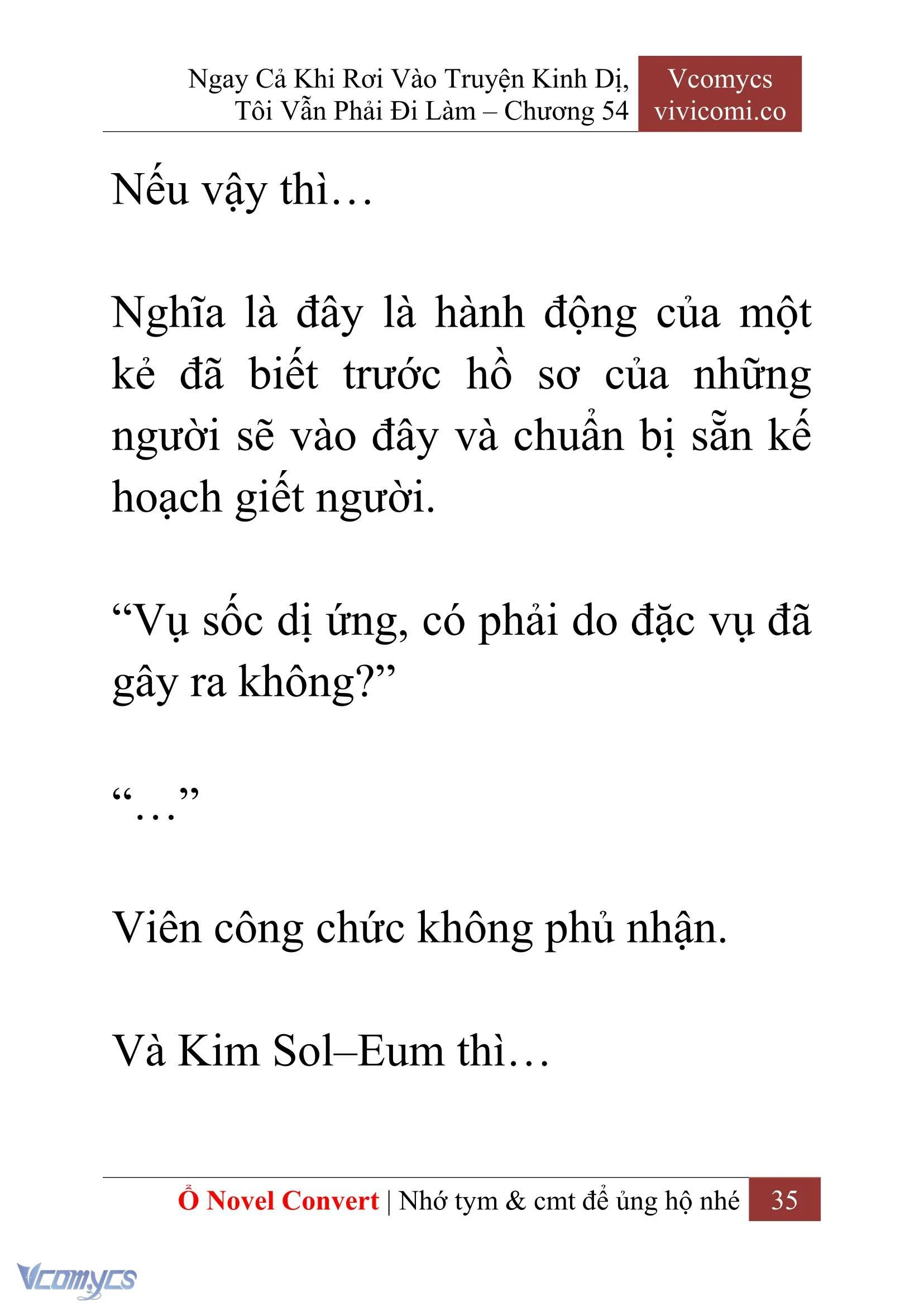 [Novel] Ngay Cả Khi Rơi Vào Truyện Kinh Dị, Tôi Vẫn Phải Đi Làm Chapter  54 - 37