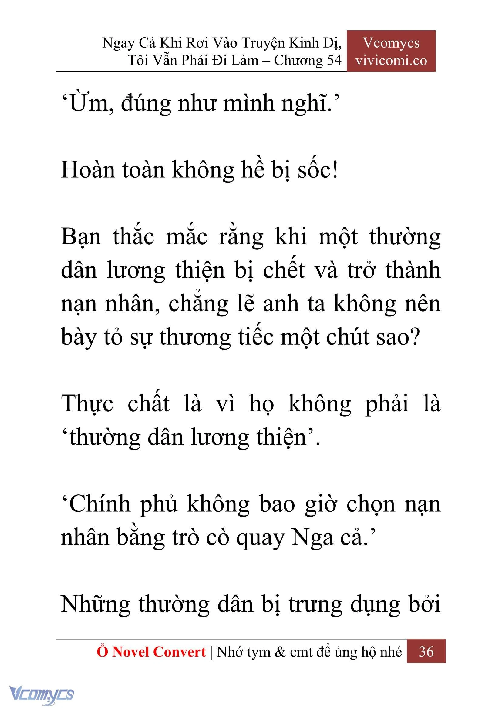 [Novel] Ngay Cả Khi Rơi Vào Truyện Kinh Dị, Tôi Vẫn Phải Đi Làm Chapter  54 - 38