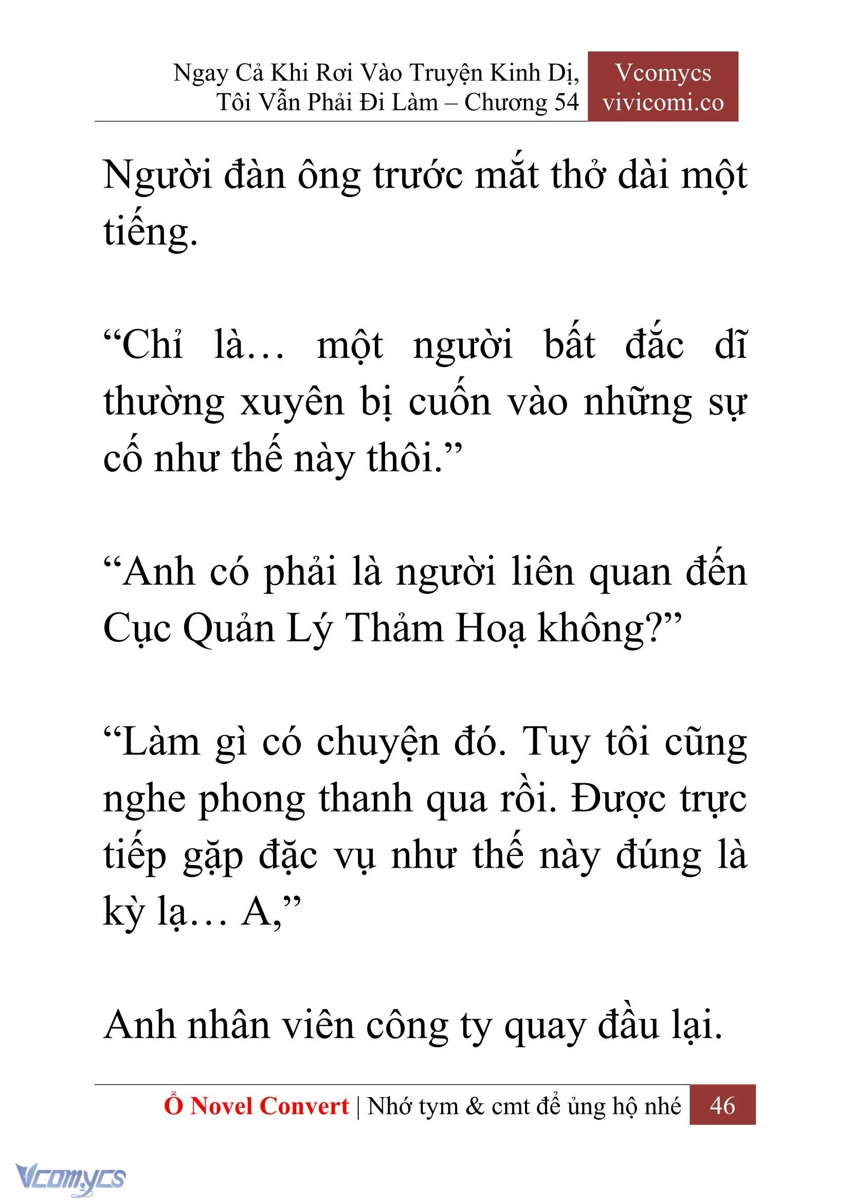 [Novel] Ngay Cả Khi Rơi Vào Truyện Kinh Dị, Tôi Vẫn Phải Đi Làm Chapter  54 - 48