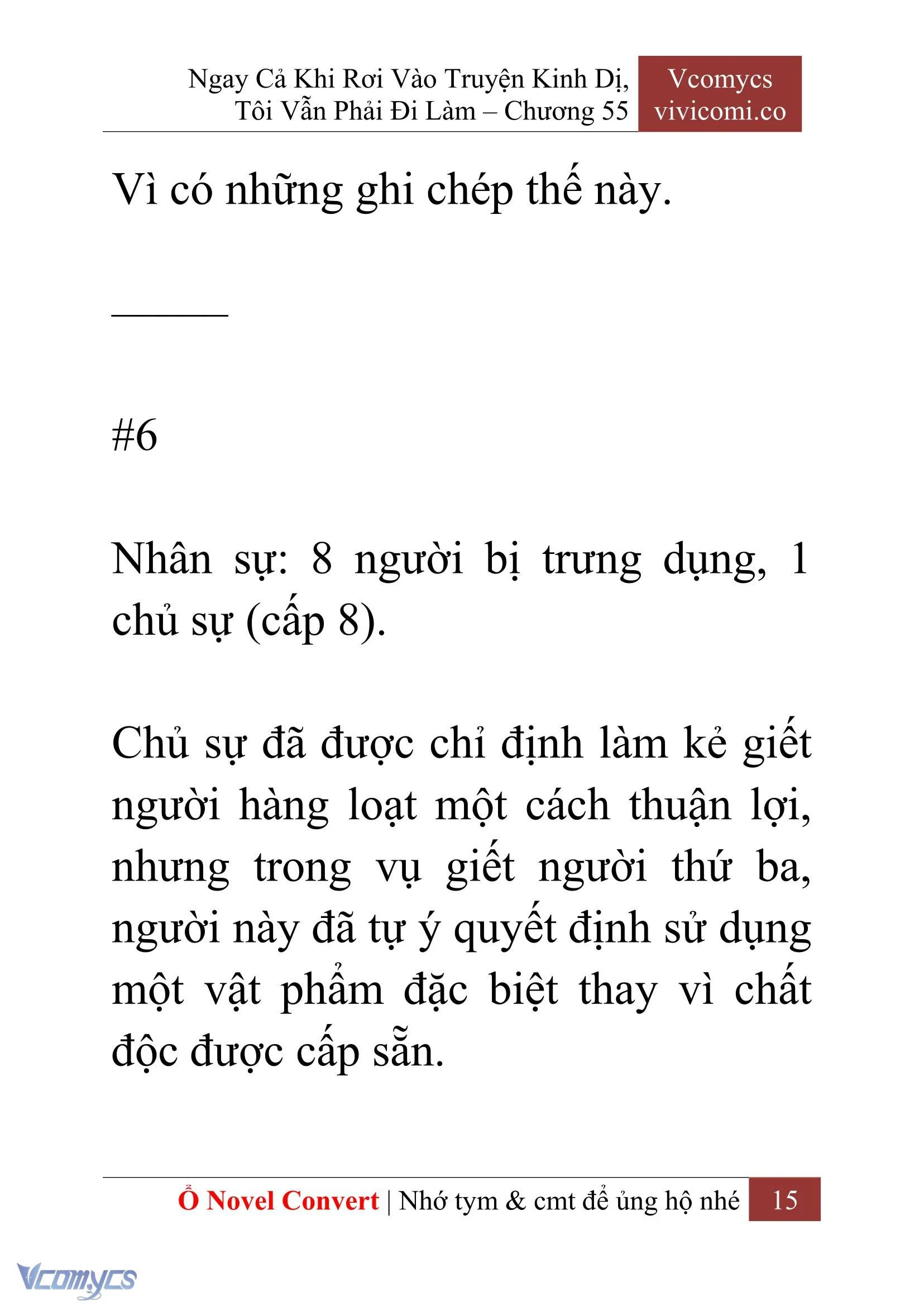 [Novel] Ngay Cả Khi Rơi Vào Truyện Kinh Dị, Tôi Vẫn Phải Đi Làm Chapter  55 - 17