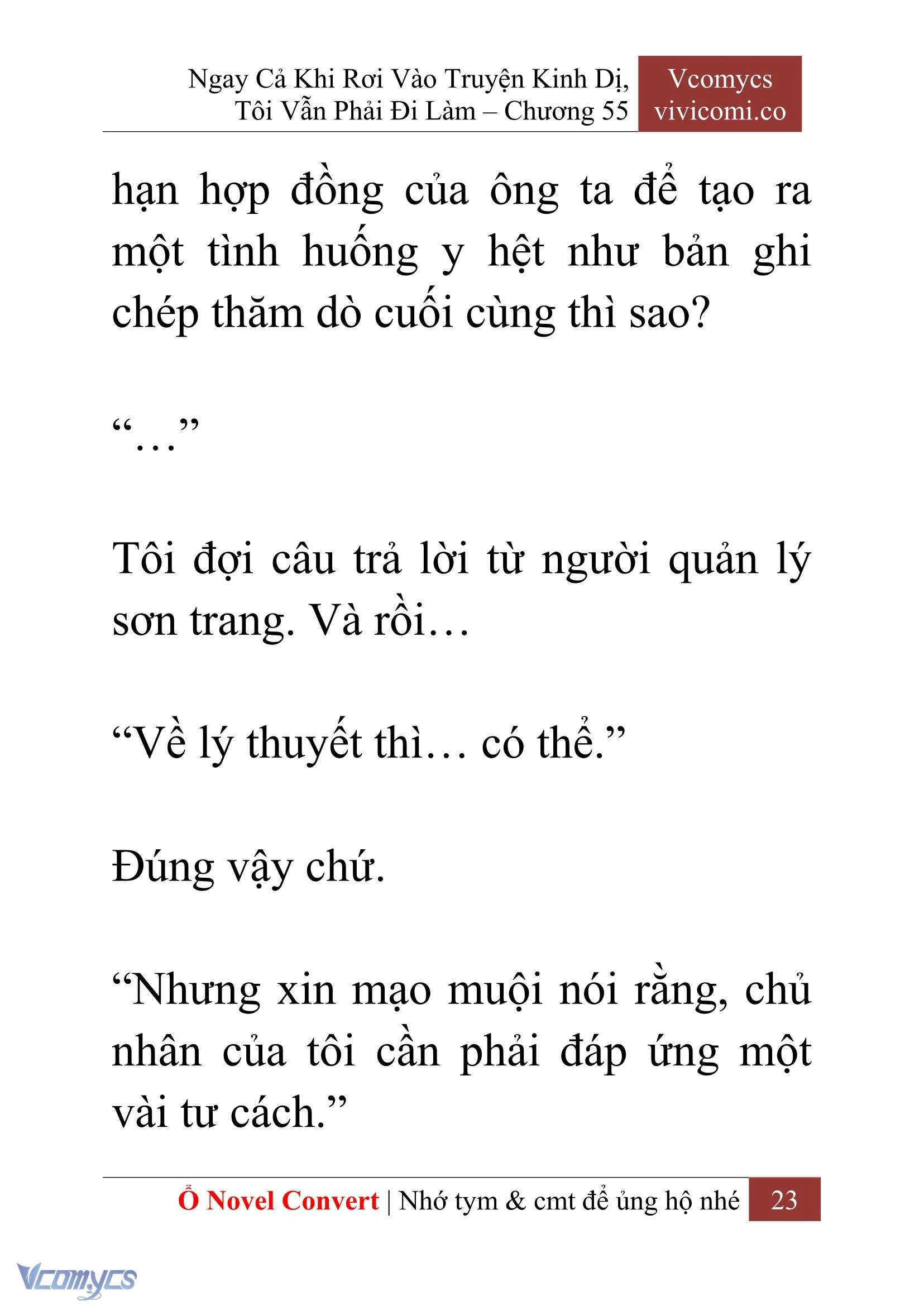 [Novel] Ngay Cả Khi Rơi Vào Truyện Kinh Dị, Tôi Vẫn Phải Đi Làm Chapter  55 - 25