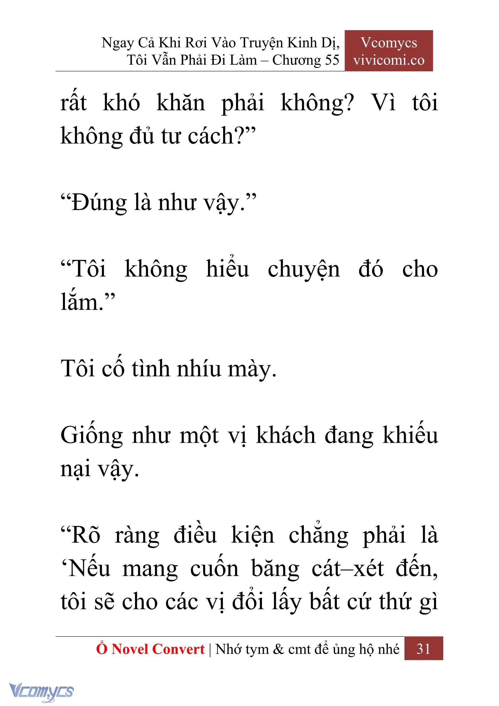 [Novel] Ngay Cả Khi Rơi Vào Truyện Kinh Dị, Tôi Vẫn Phải Đi Làm Chapter  55 - 33