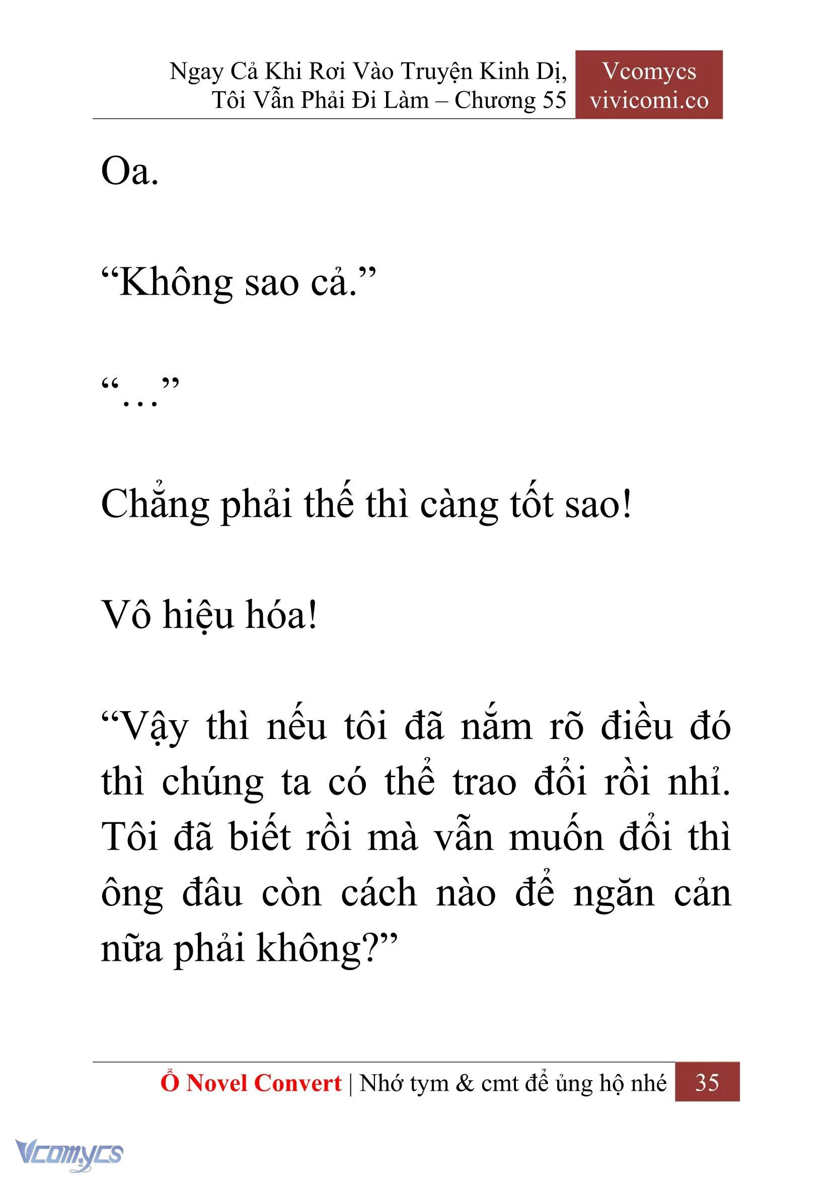 [Novel] Ngay Cả Khi Rơi Vào Truyện Kinh Dị, Tôi Vẫn Phải Đi Làm Chapter  55 - 37