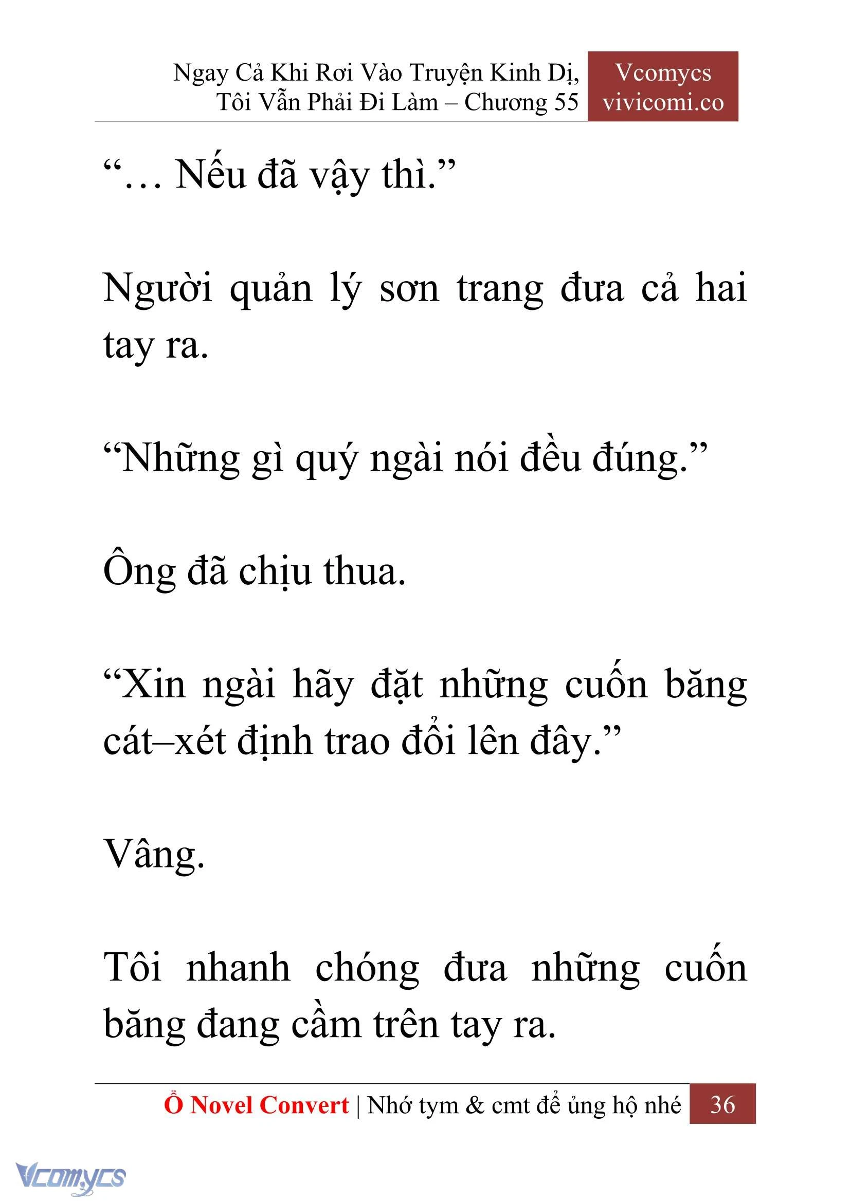 [Novel] Ngay Cả Khi Rơi Vào Truyện Kinh Dị, Tôi Vẫn Phải Đi Làm Chapter  55 - 38