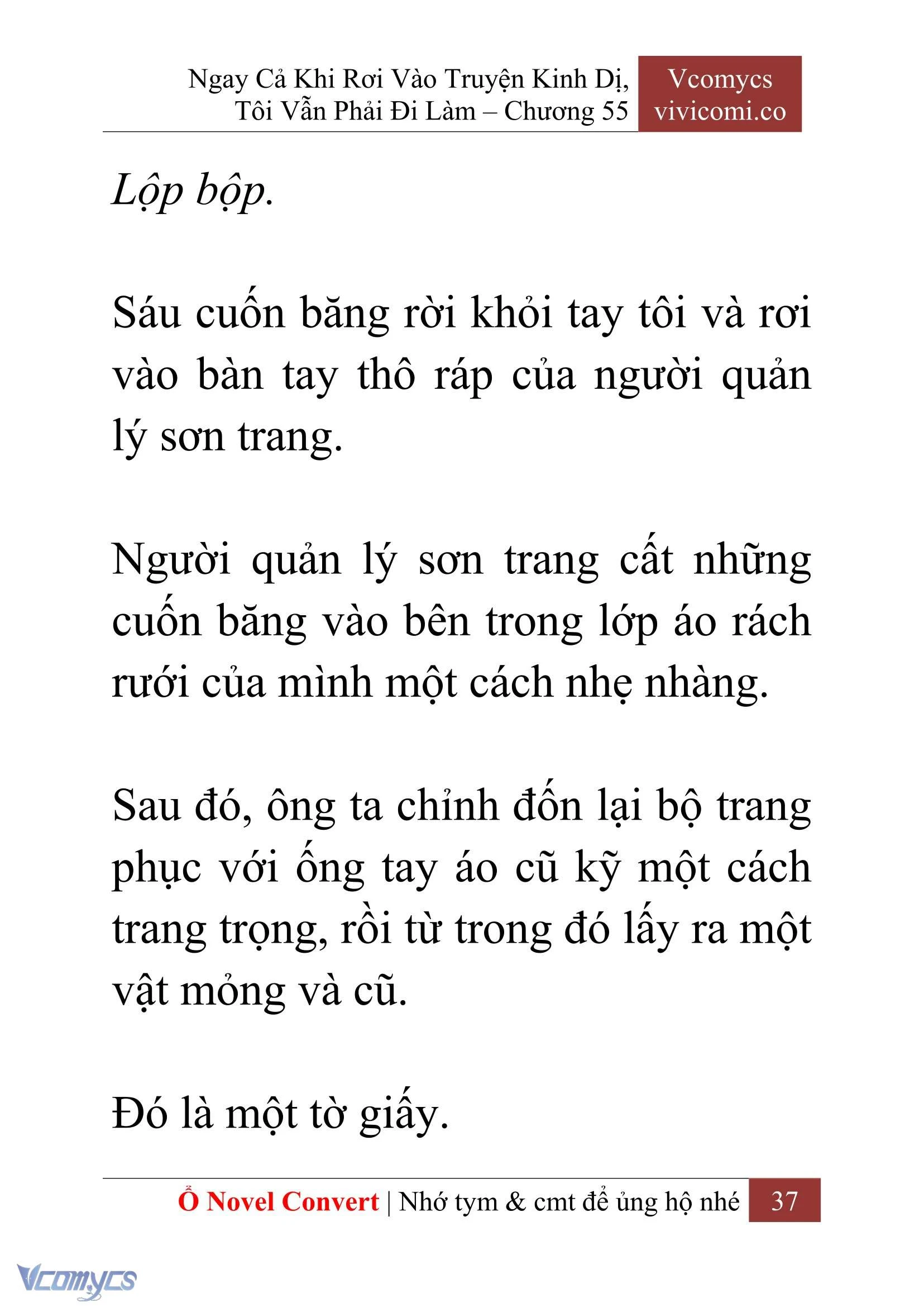[Novel] Ngay Cả Khi Rơi Vào Truyện Kinh Dị, Tôi Vẫn Phải Đi Làm Chapter  55 - 39