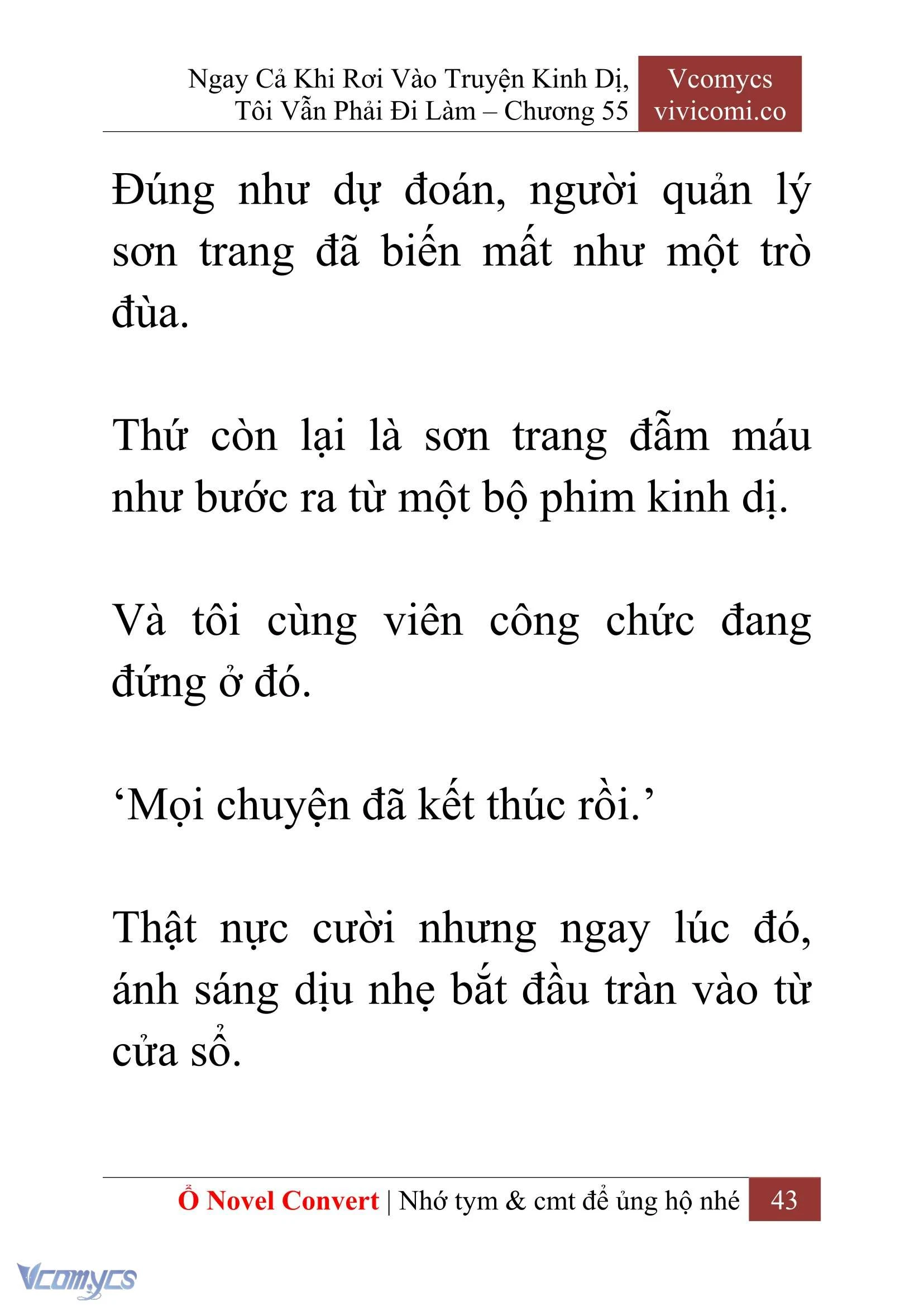 [Novel] Ngay Cả Khi Rơi Vào Truyện Kinh Dị, Tôi Vẫn Phải Đi Làm Chapter  55 - 45
