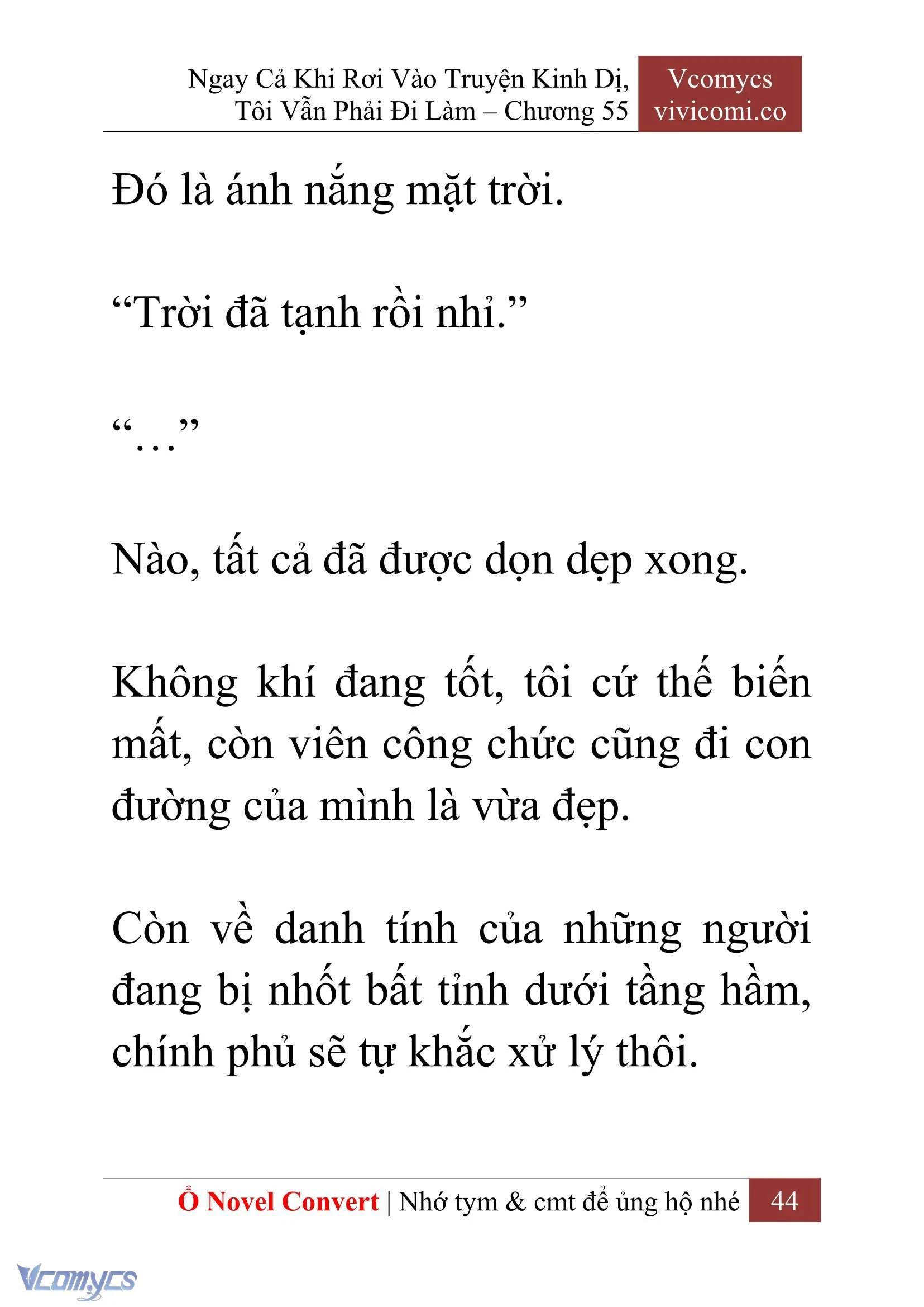 [Novel] Ngay Cả Khi Rơi Vào Truyện Kinh Dị, Tôi Vẫn Phải Đi Làm Chapter  55 - 46