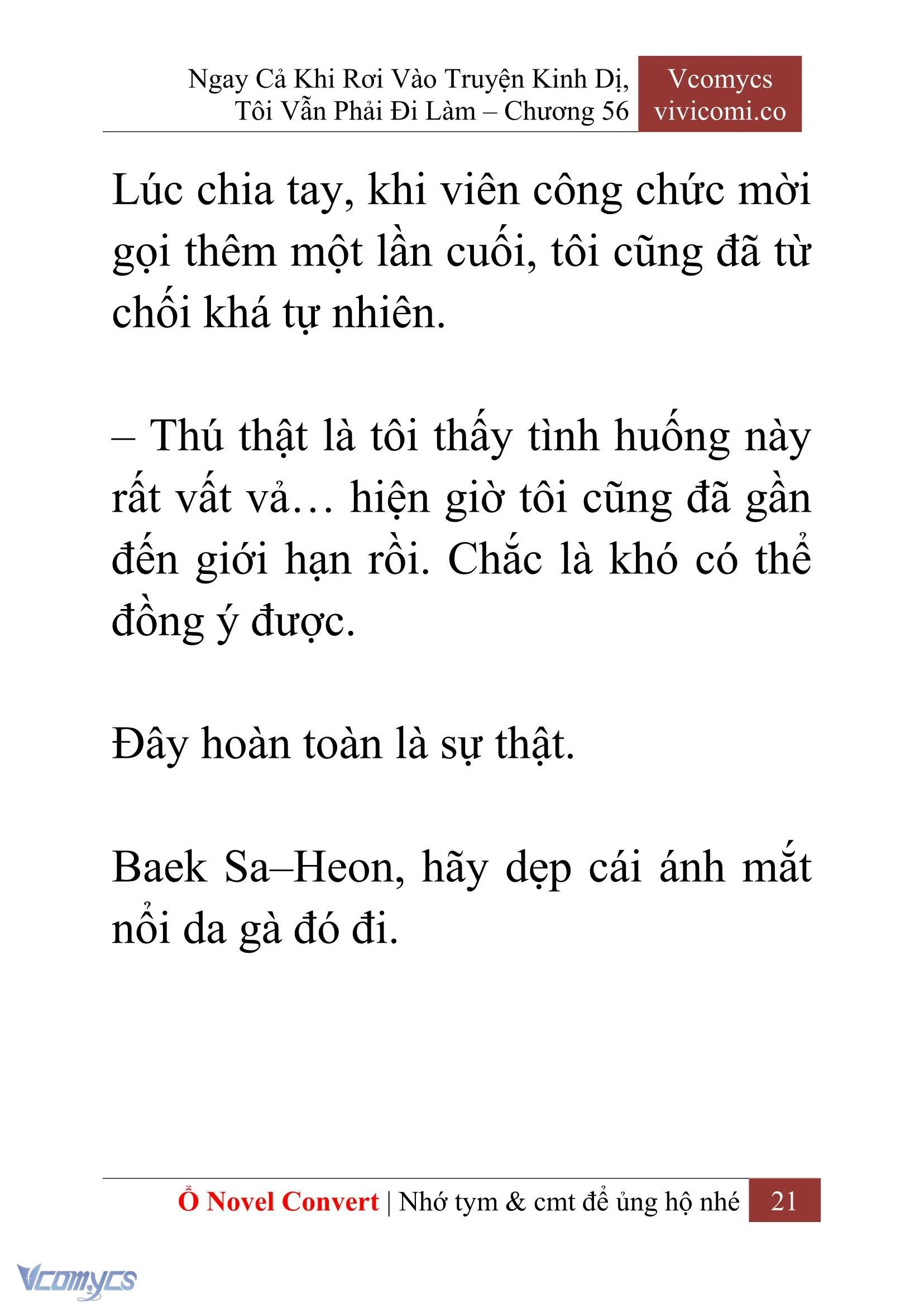 [Novel] Ngay Cả Khi Rơi Vào Truyện Kinh Dị, Tôi Vẫn Phải Đi Làm Chapter  56 - 23