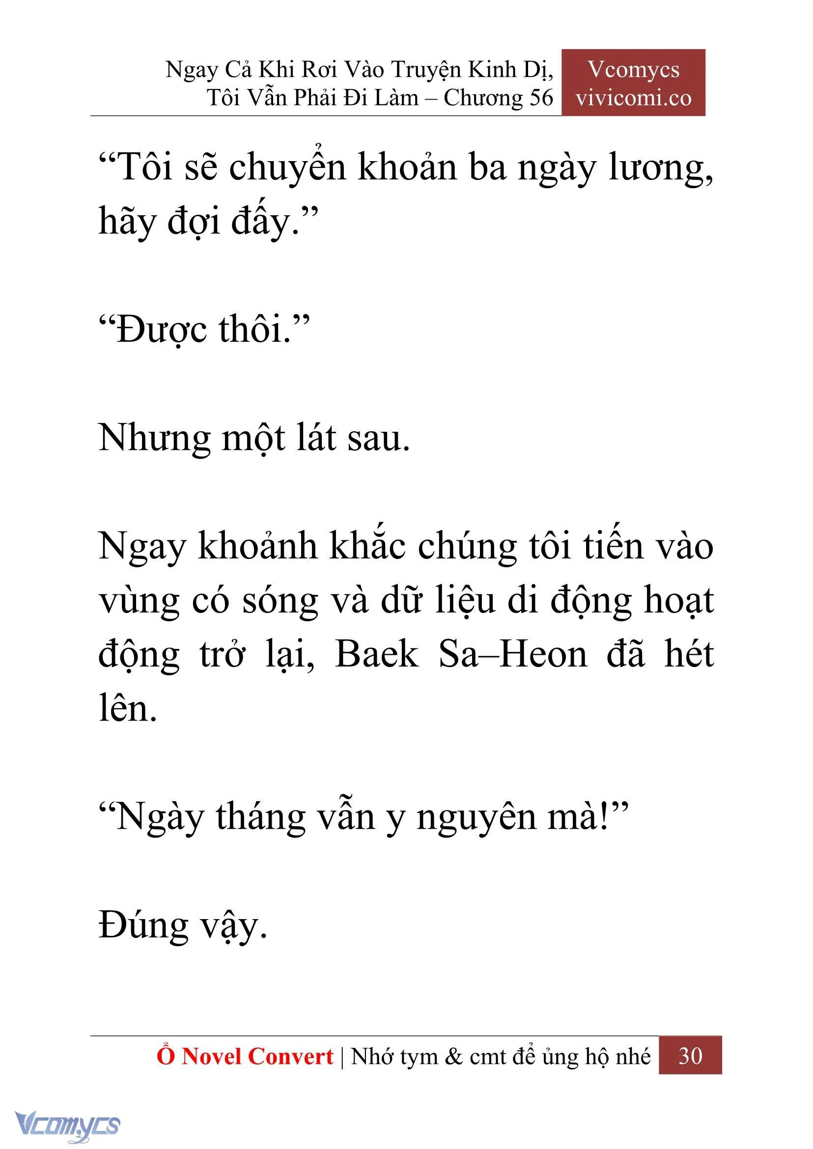[Novel] Ngay Cả Khi Rơi Vào Truyện Kinh Dị, Tôi Vẫn Phải Đi Làm Chapter  56 - 32