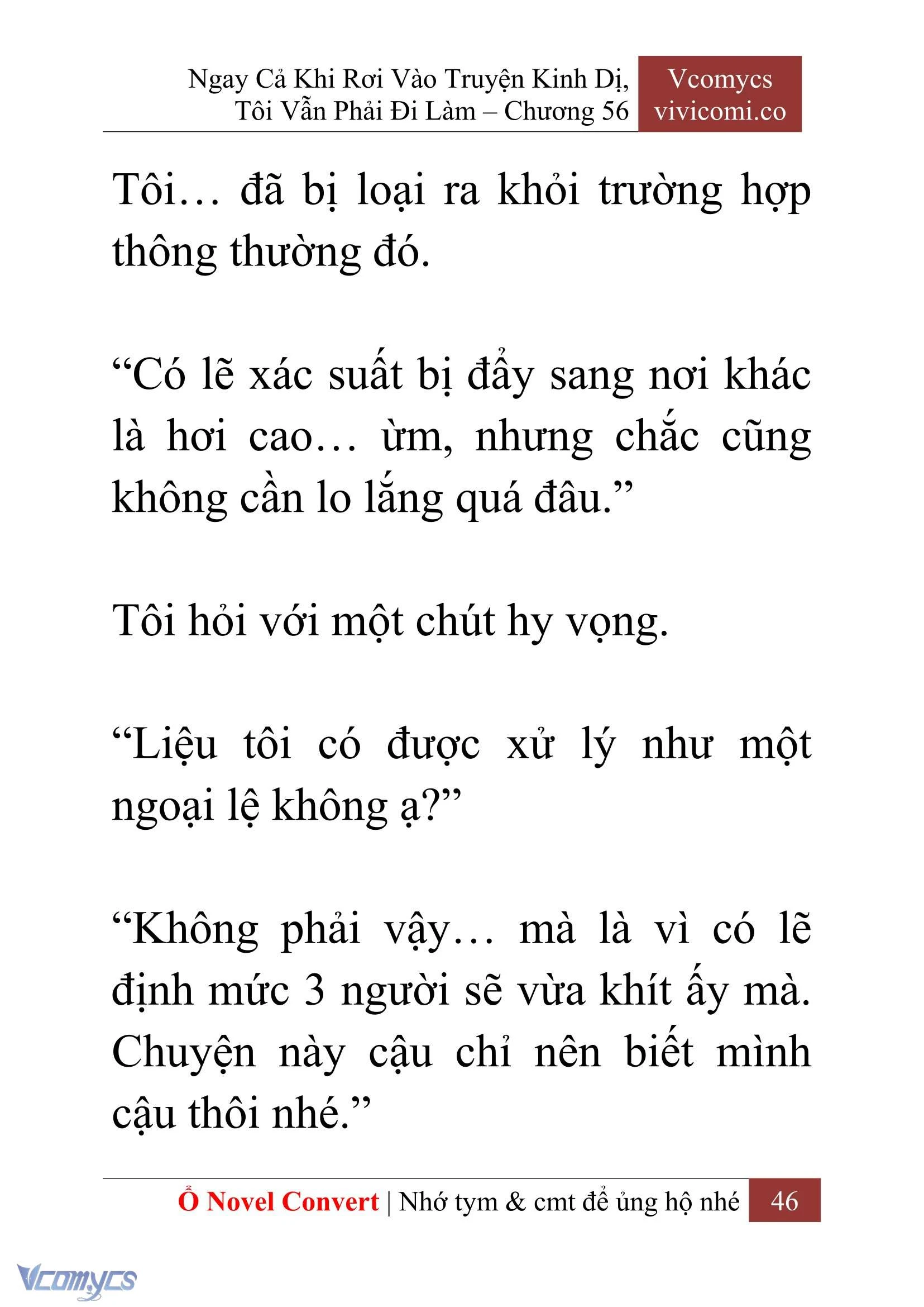 [Novel] Ngay Cả Khi Rơi Vào Truyện Kinh Dị, Tôi Vẫn Phải Đi Làm Chapter  56 - 48