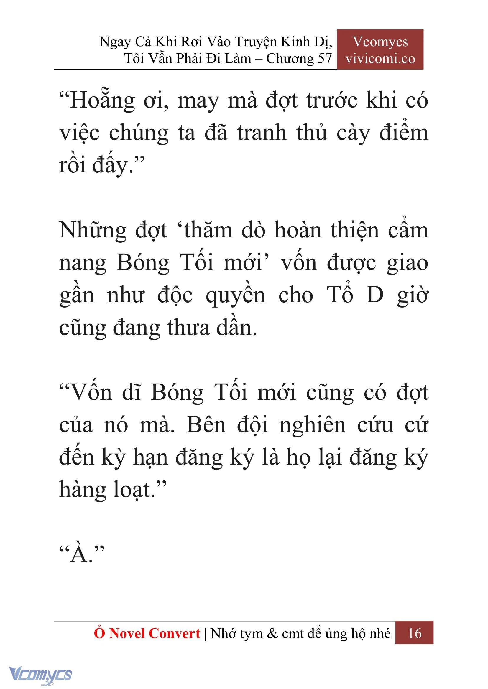 [Novel] Ngay Cả Khi Rơi Vào Truyện Kinh Dị, Tôi Vẫn Phải Đi Làm Chapter  57 - 19