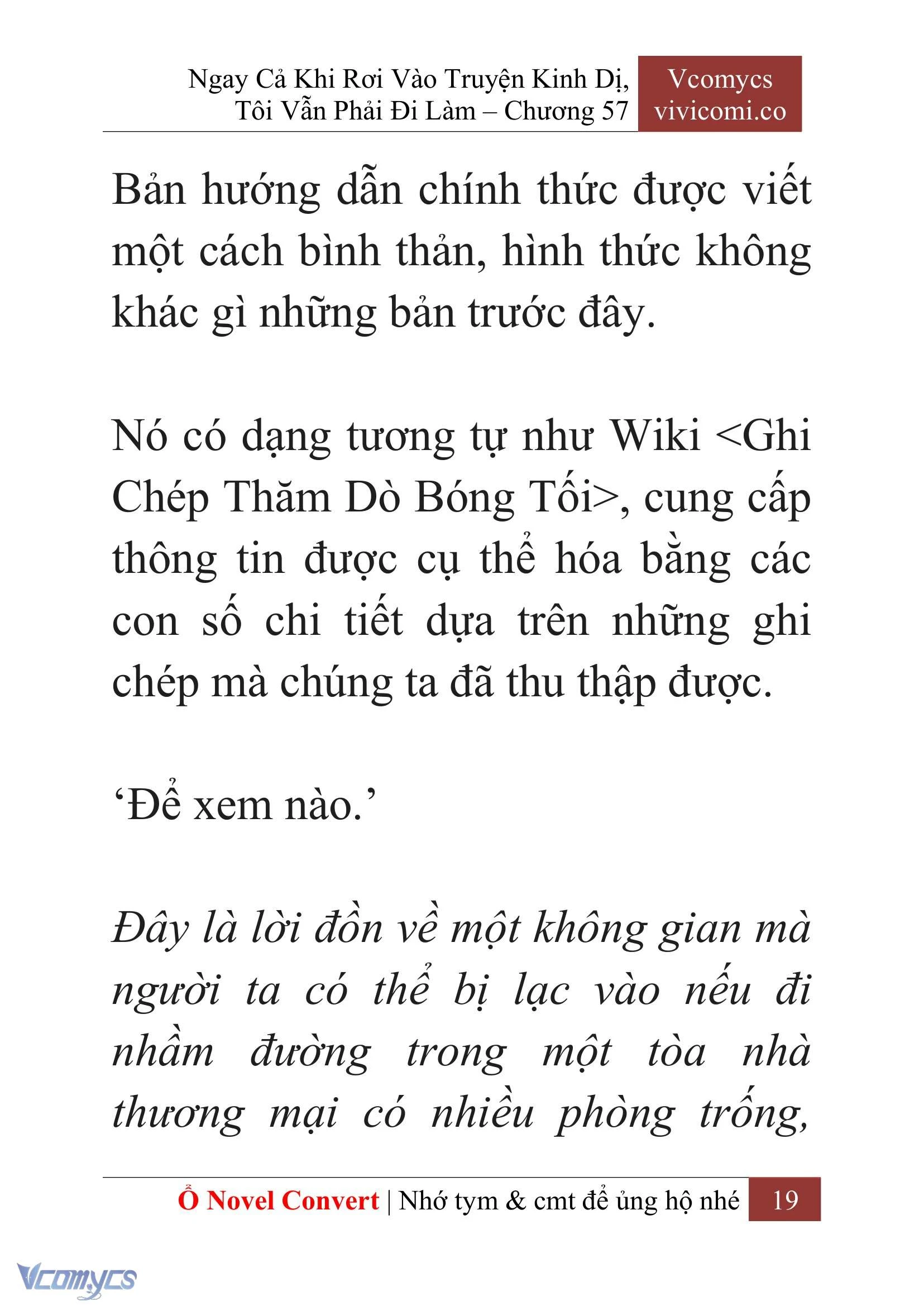 [Novel] Ngay Cả Khi Rơi Vào Truyện Kinh Dị, Tôi Vẫn Phải Đi Làm Chapter  57 - 22