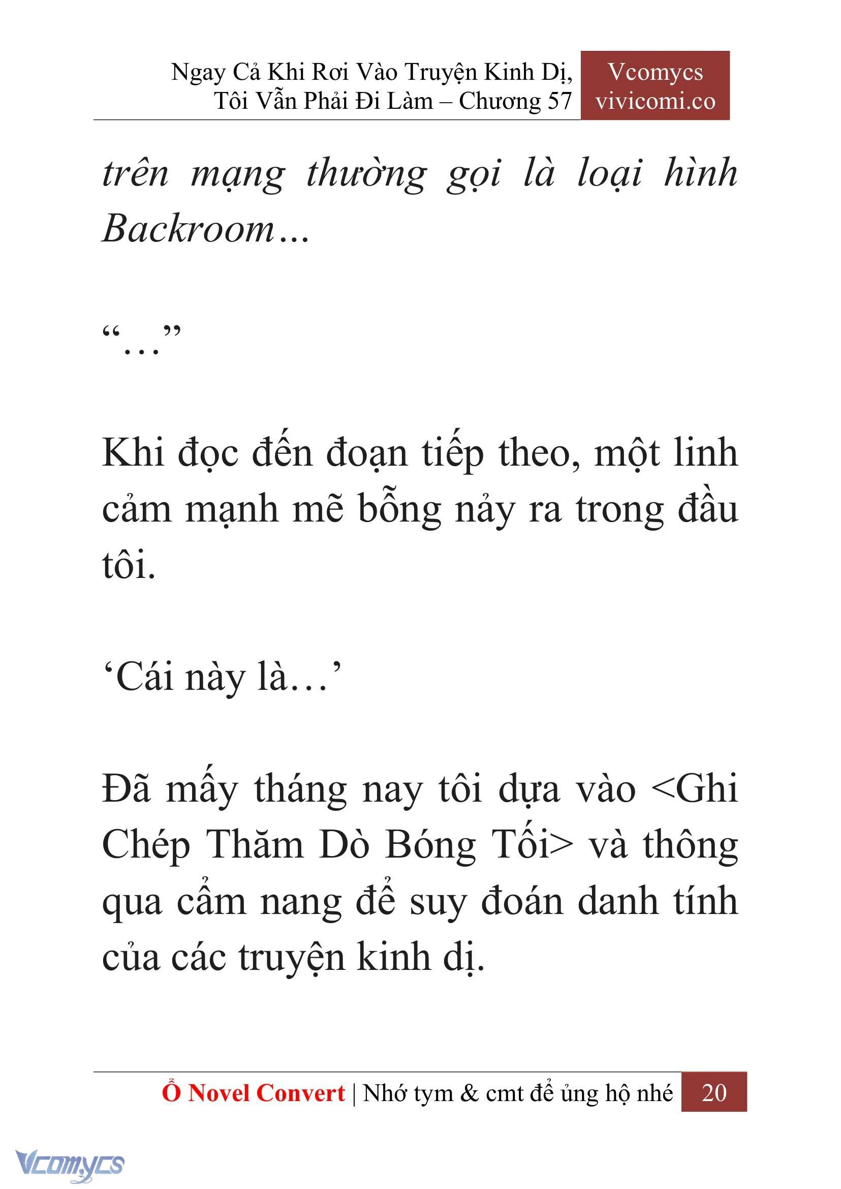 [Novel] Ngay Cả Khi Rơi Vào Truyện Kinh Dị, Tôi Vẫn Phải Đi Làm Chapter  57 - 23