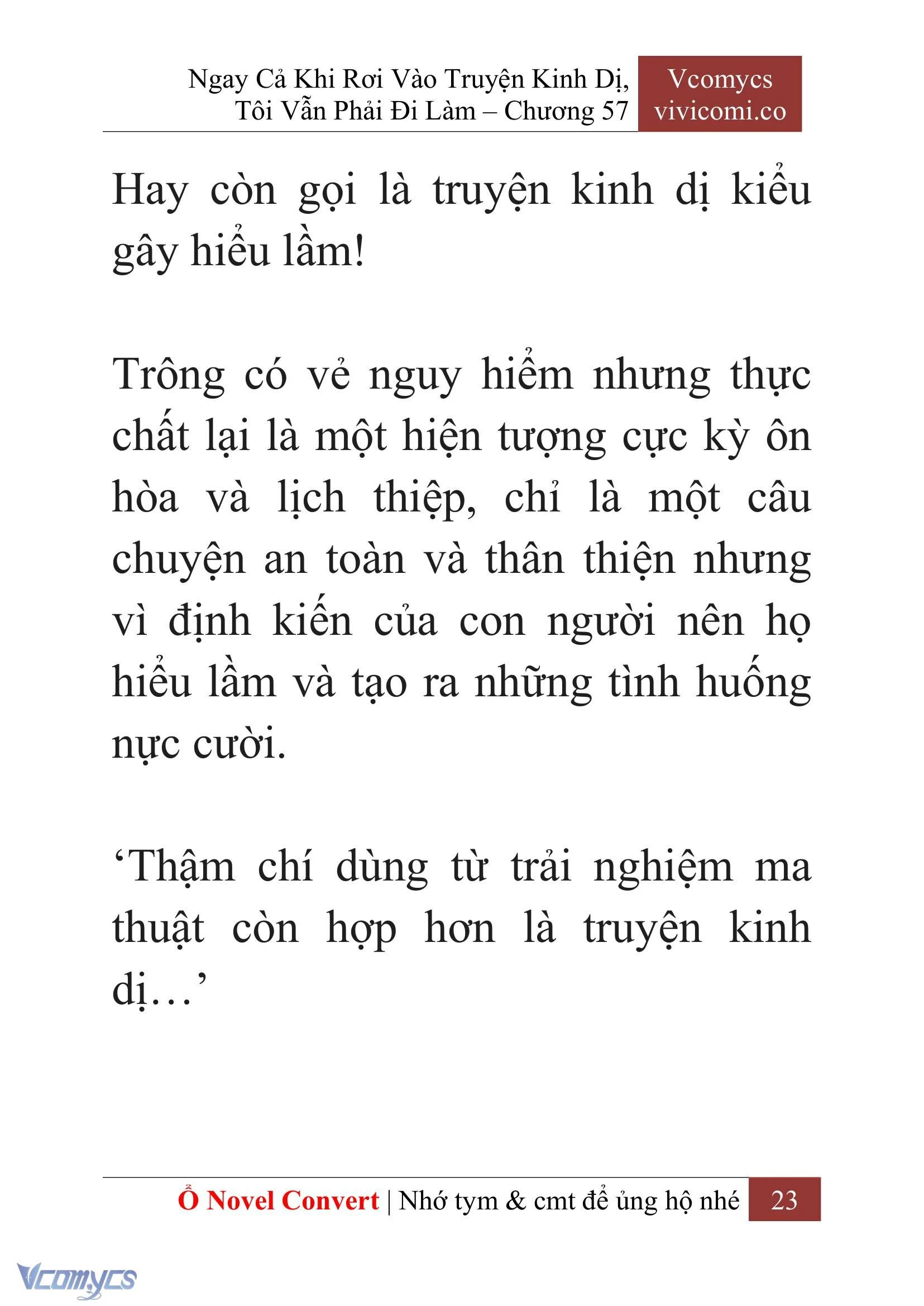 [Novel] Ngay Cả Khi Rơi Vào Truyện Kinh Dị, Tôi Vẫn Phải Đi Làm Chapter  57 - 26