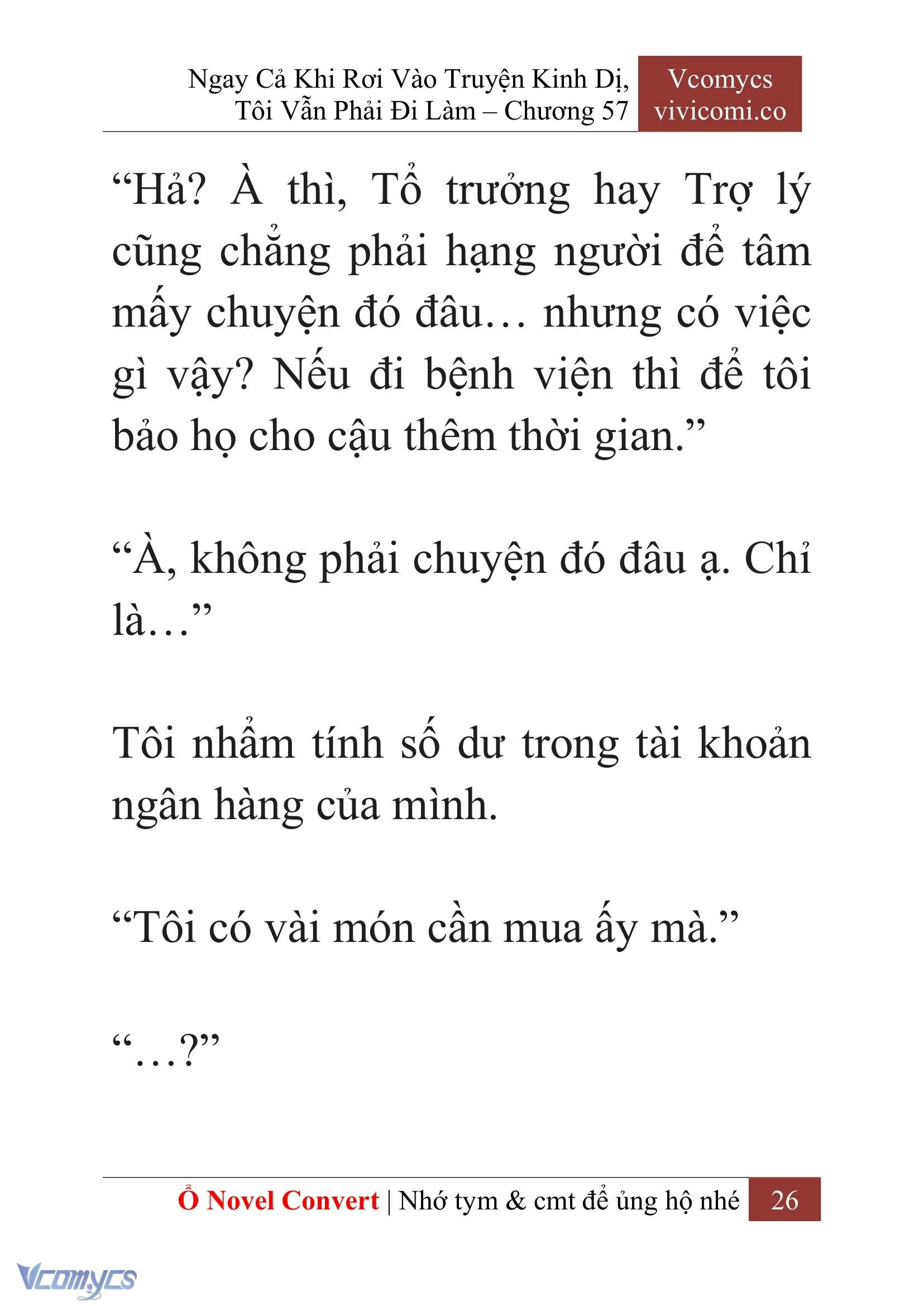 [Novel] Ngay Cả Khi Rơi Vào Truyện Kinh Dị, Tôi Vẫn Phải Đi Làm Chapter  57 - 29
