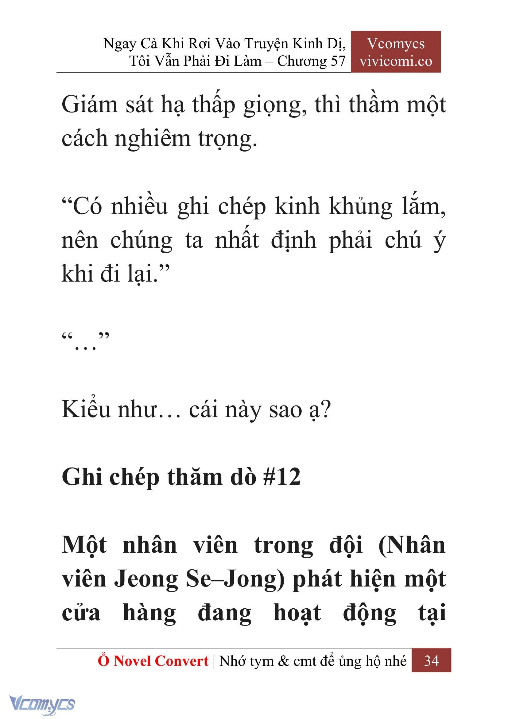 [Novel] Ngay Cả Khi Rơi Vào Truyện Kinh Dị, Tôi Vẫn Phải Đi Làm Chapter  57 - 37