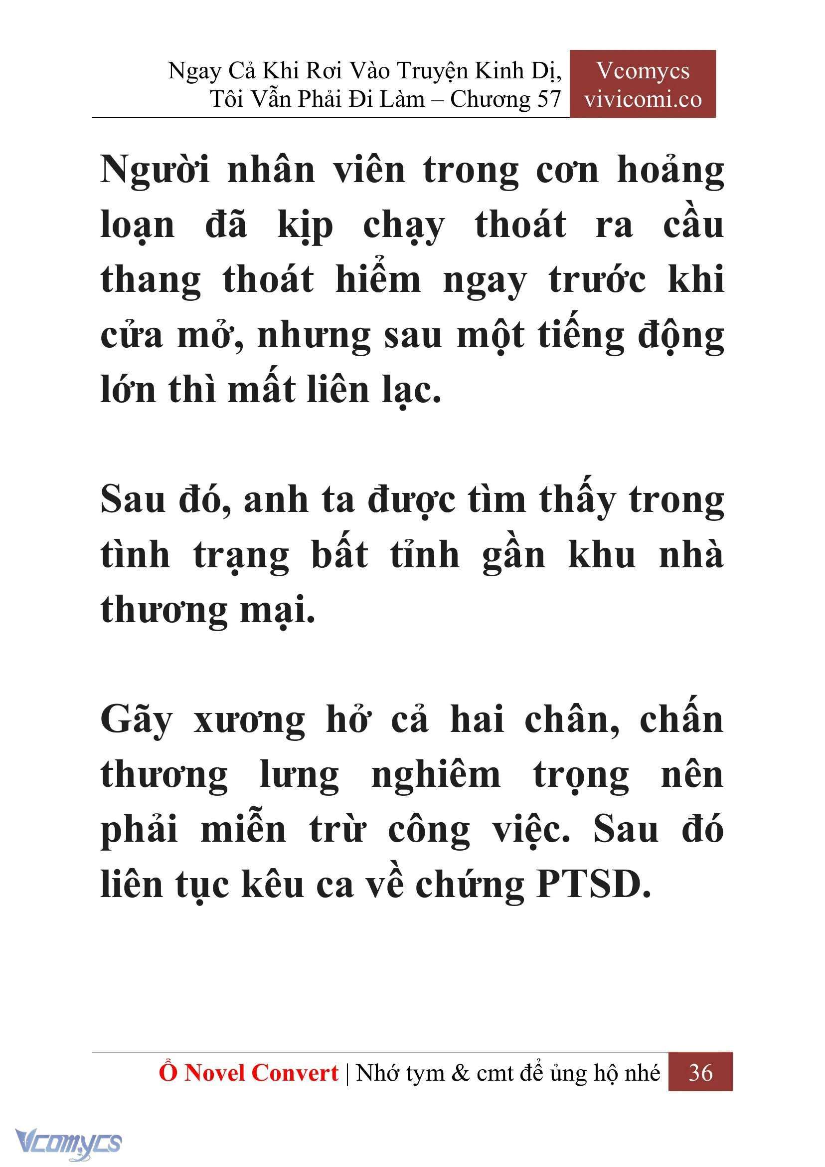 [Novel] Ngay Cả Khi Rơi Vào Truyện Kinh Dị, Tôi Vẫn Phải Đi Làm Chapter  57 - 39
