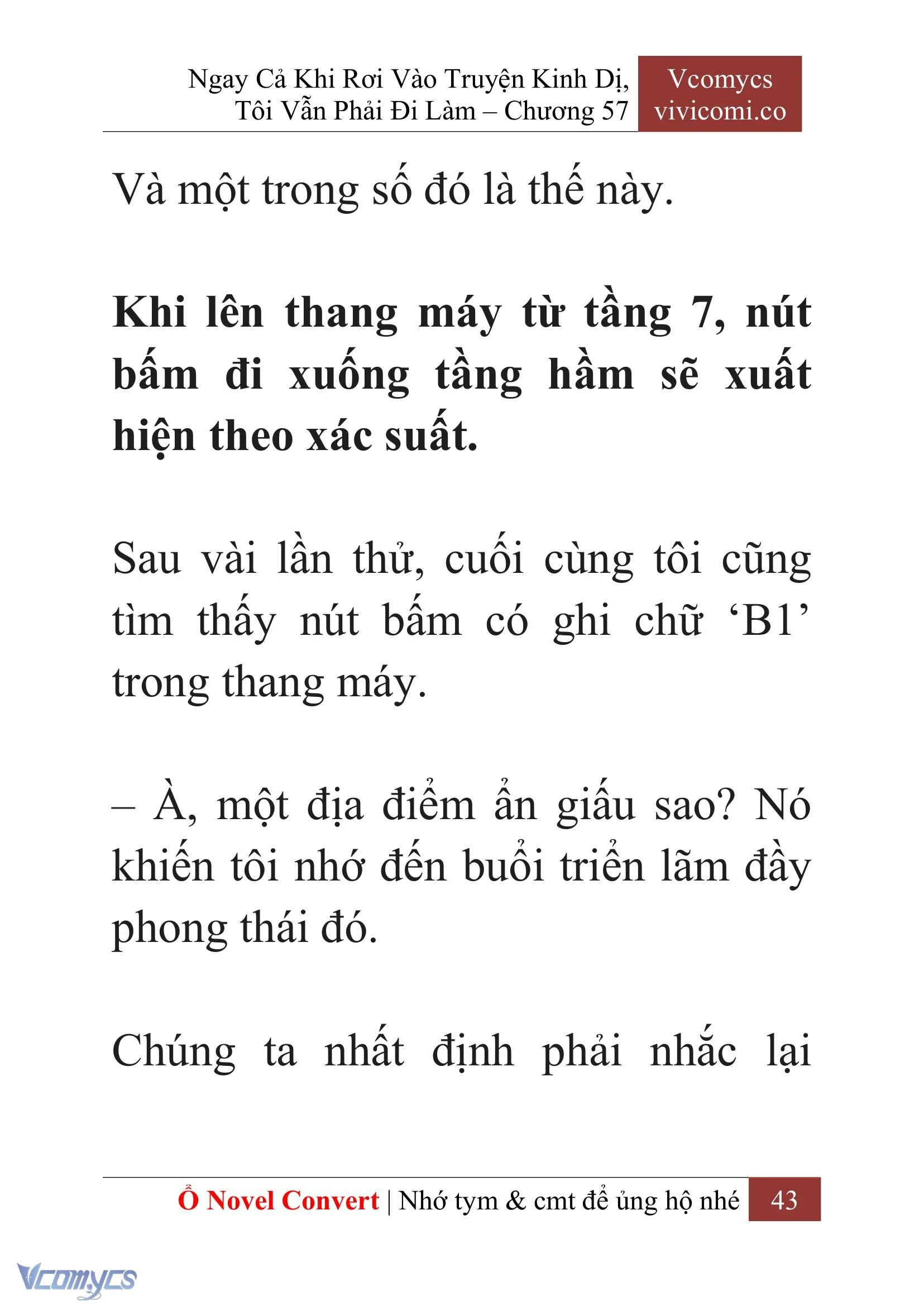 [Novel] Ngay Cả Khi Rơi Vào Truyện Kinh Dị, Tôi Vẫn Phải Đi Làm Chapter  57 - 46