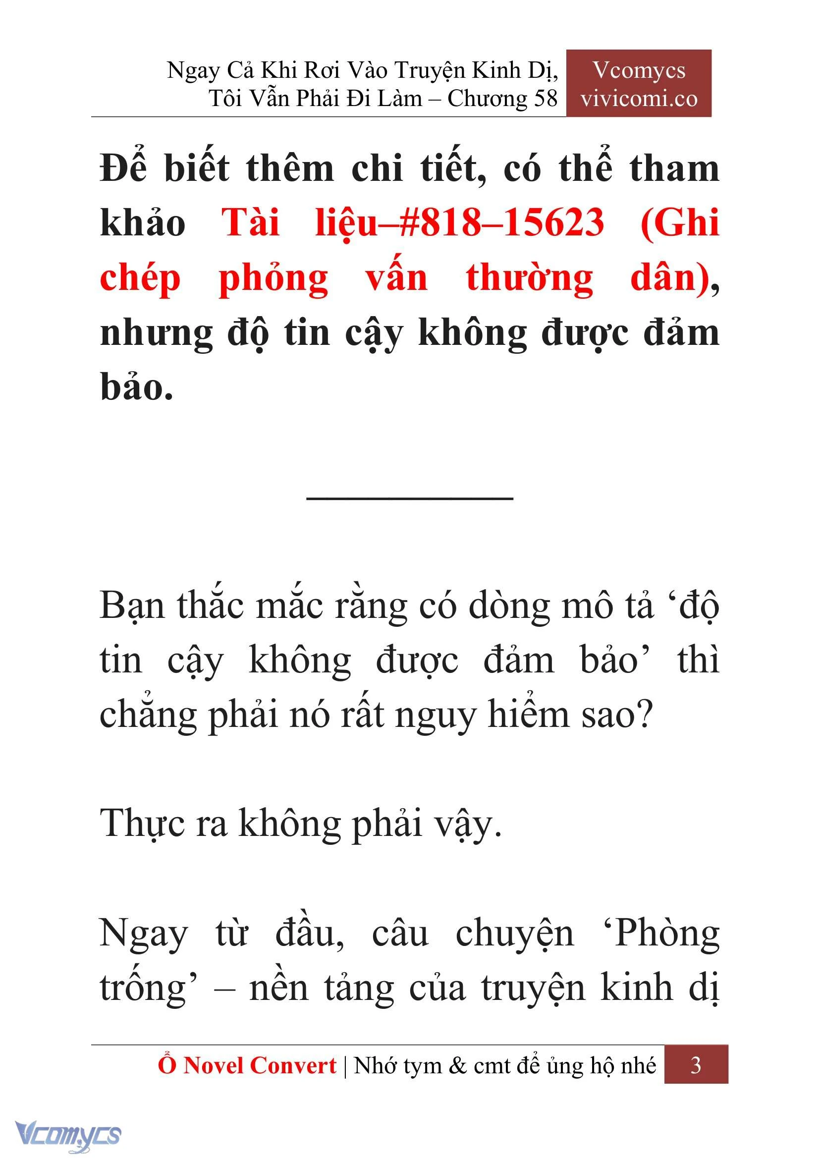 [Novel] Ngay Cả Khi Rơi Vào Truyện Kinh Dị, Tôi Vẫn Phải Đi Làm Chapter  58 - 6